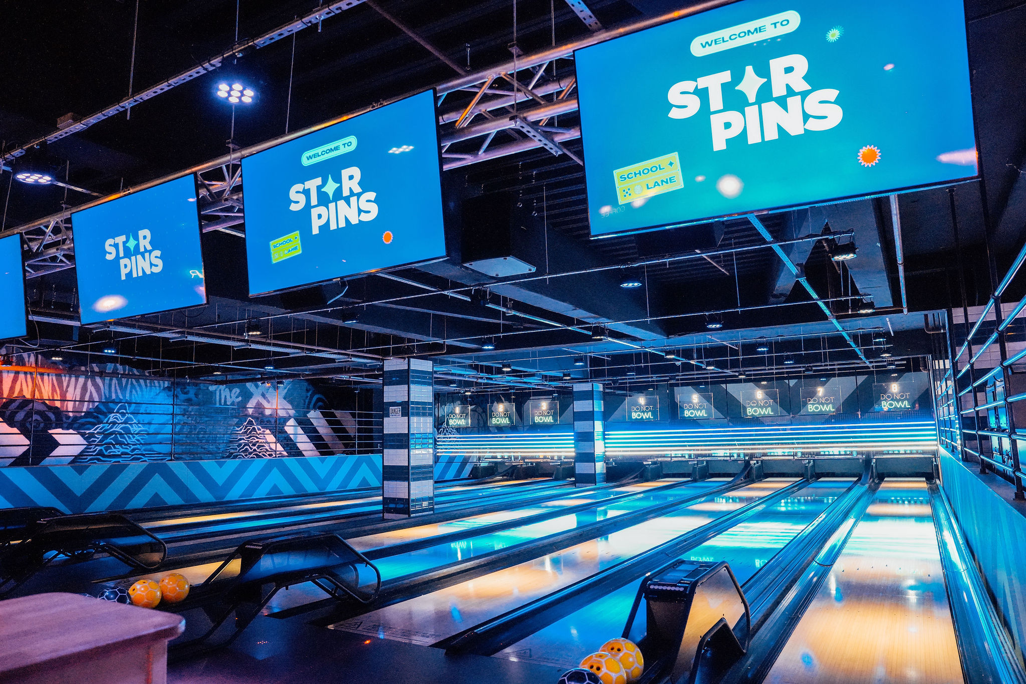 The Strike Zone at Star Pins Liverpool: vibrant corporate team-building and social event venue.
