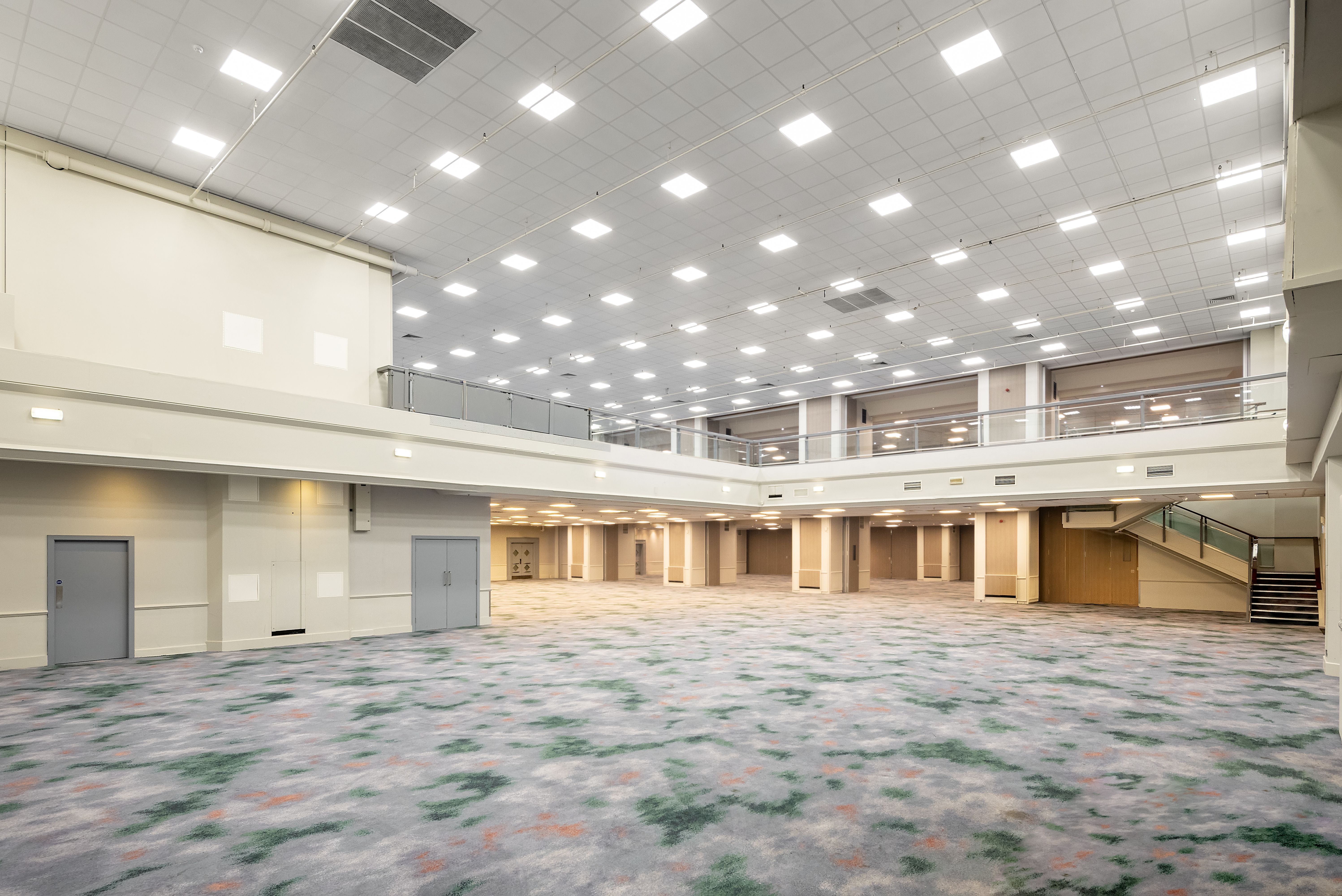 Brighton event venue with spacious layout and high ceilings for conferences.