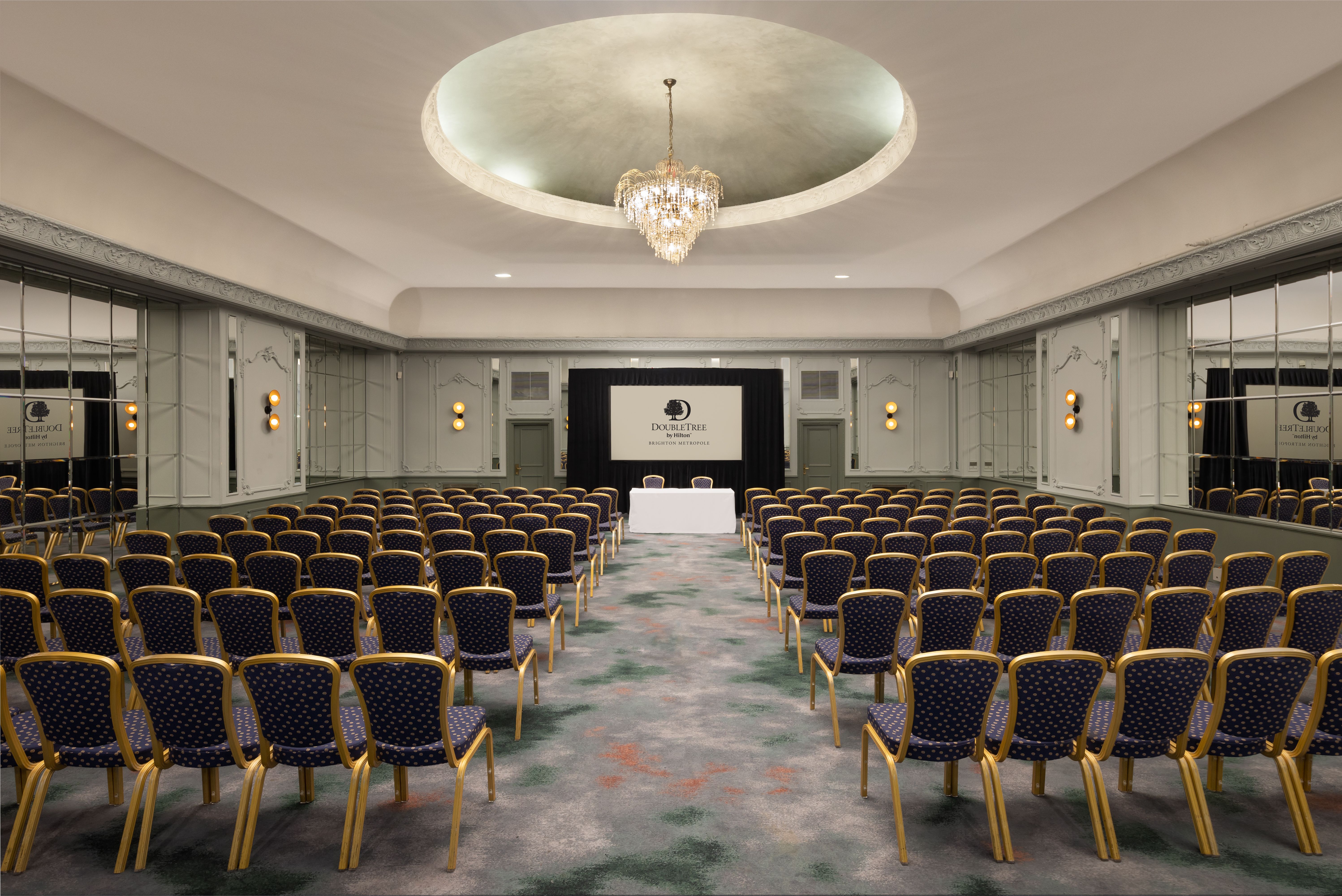 Conference room at DoubleTree Hilton Brighton, theater seating for professional events.