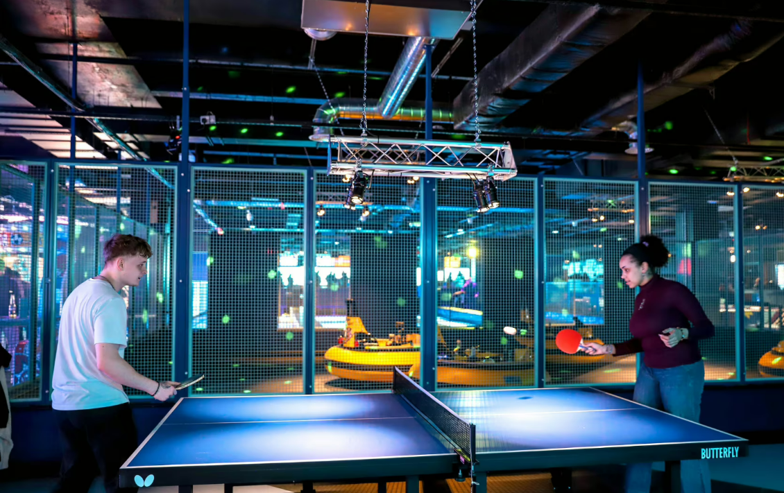 Vibrant Shufflepong Zone in Coventry for corporate events and team-building activities.