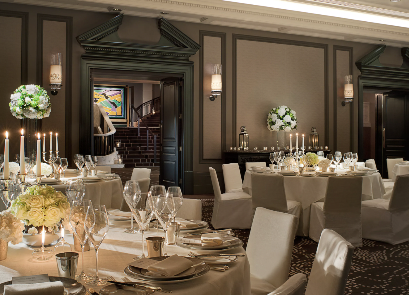 Grand Ballroom at The Chancery Rosewood, ideal for upscale corporate events and celebrations.