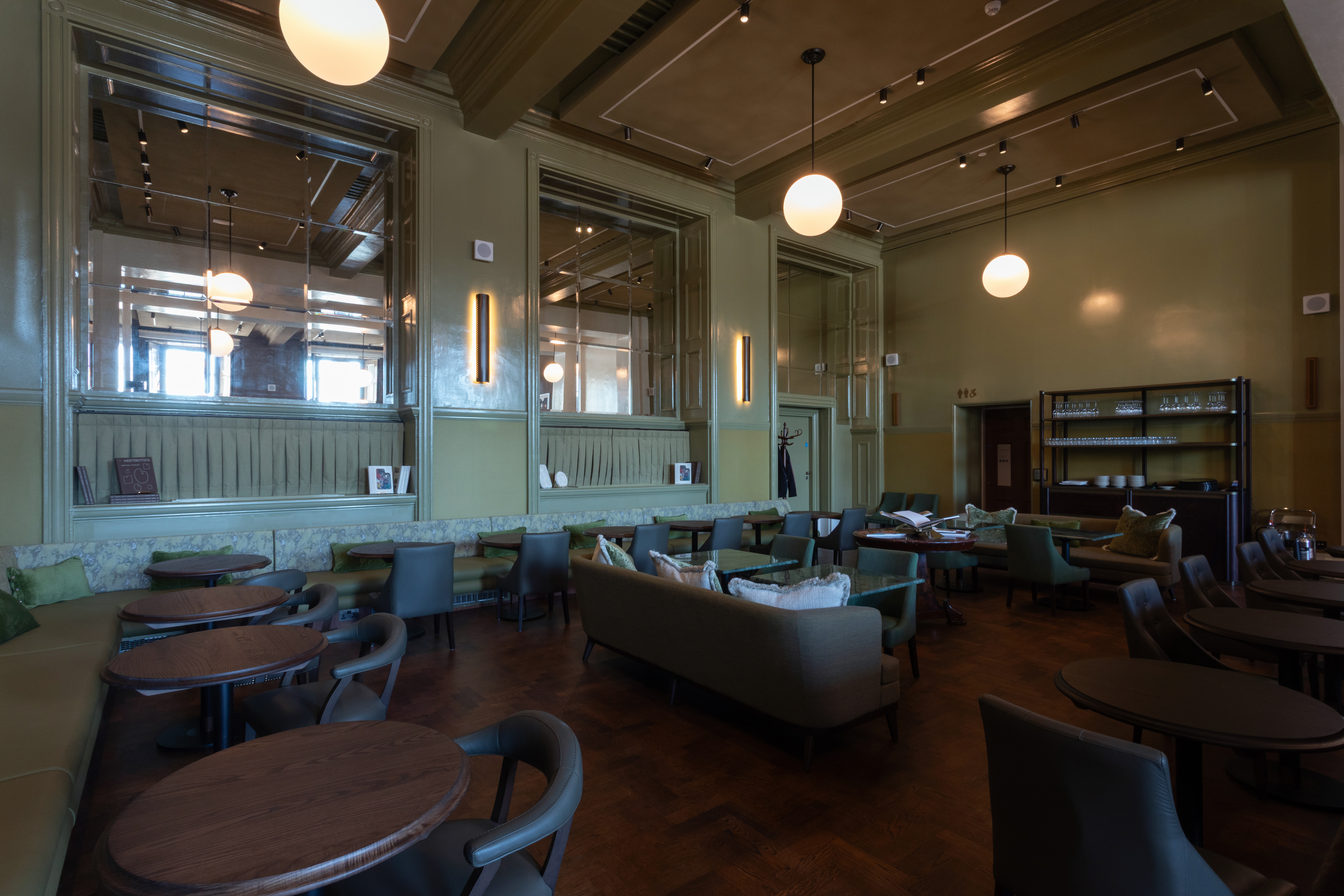 Elegant Supporters' House Lounge at The National Gallery, ideal for intimate events and workshops.