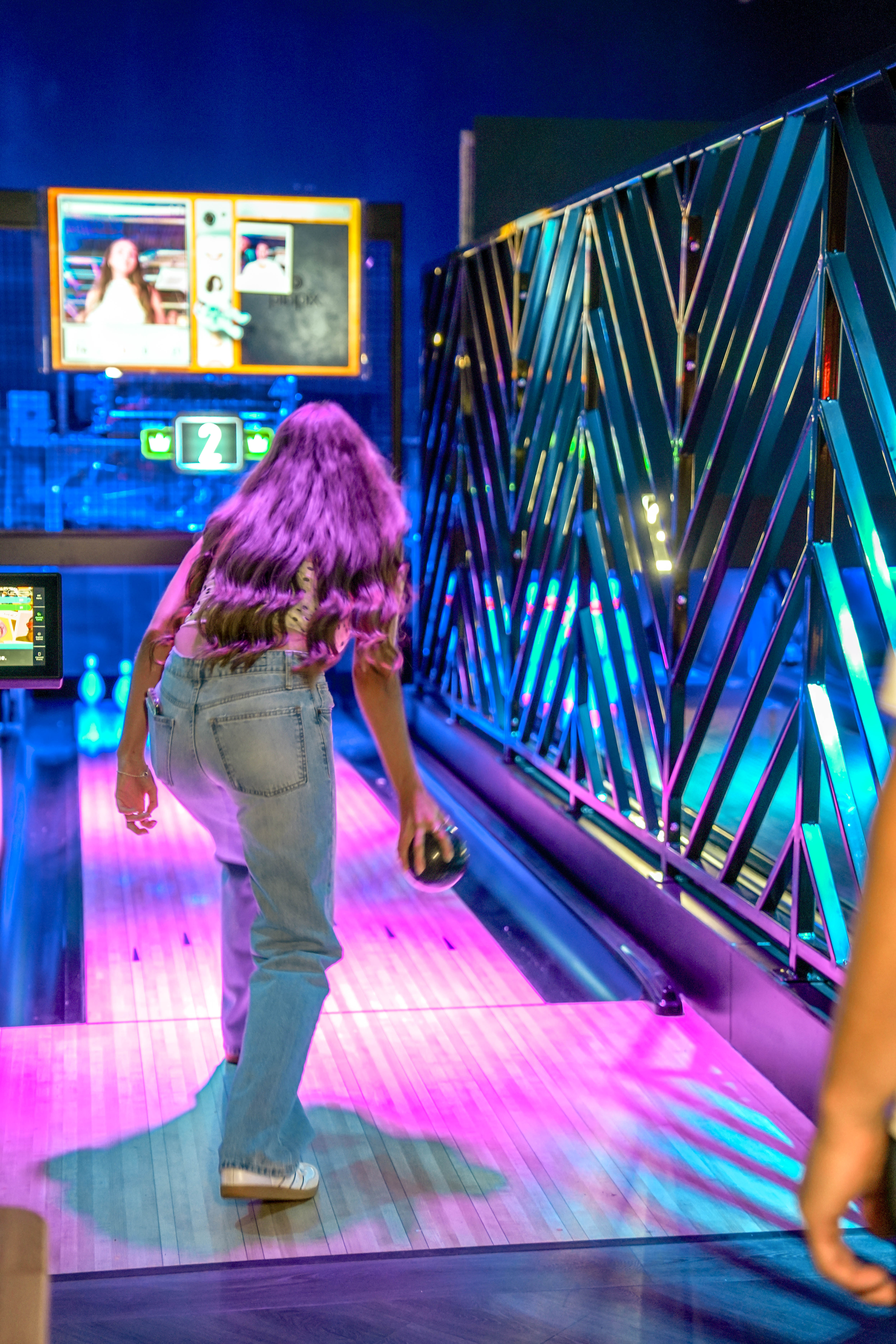 Duck Pin Zone at King Pins Leeds, vibrant bowling venue for corporate events and gatherings.