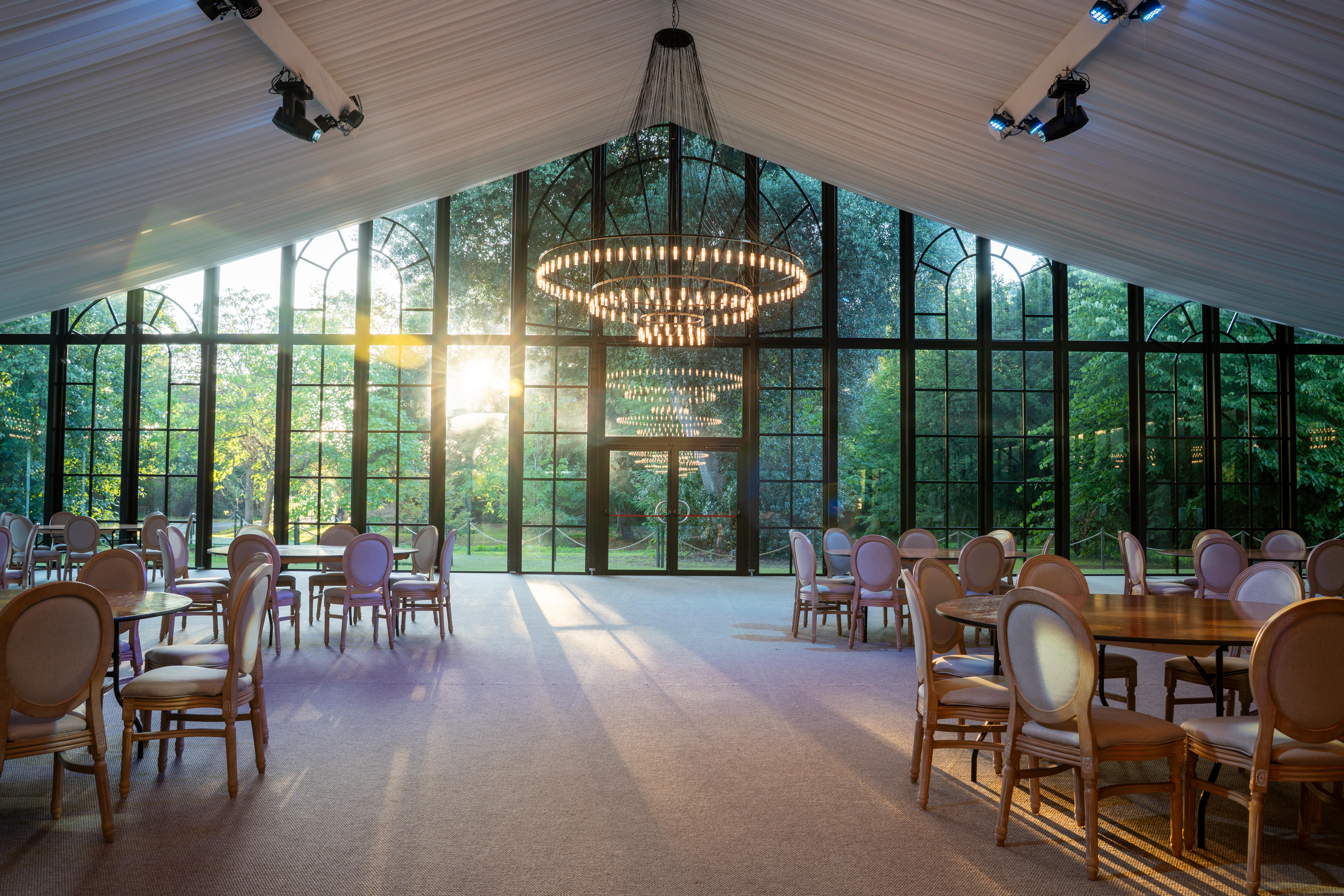Elegant event space at The Clementine, ideal for weddings and corporate gatherings.