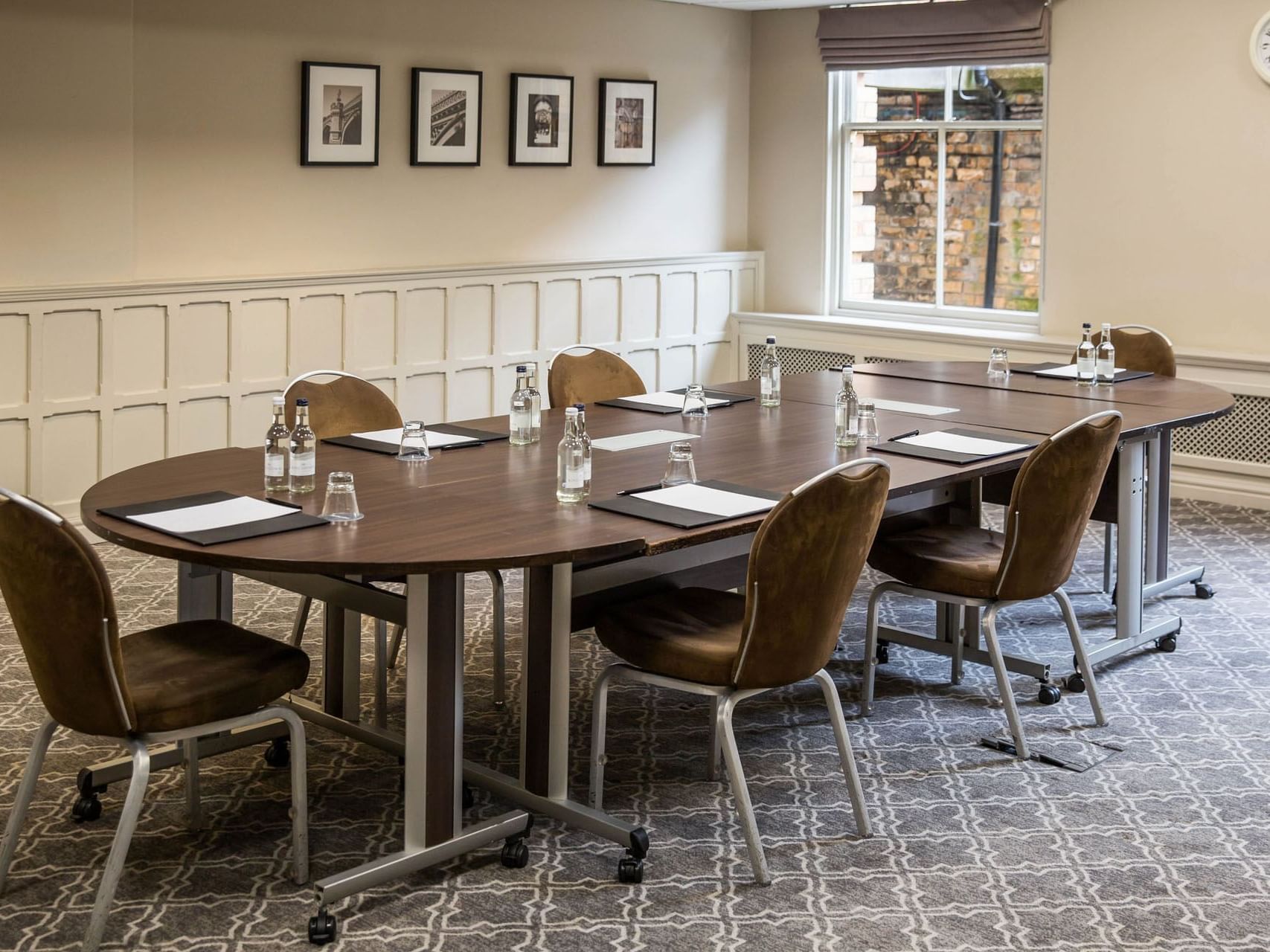 Meeting room at Jorvik, featuring an oval table for focused discussions.