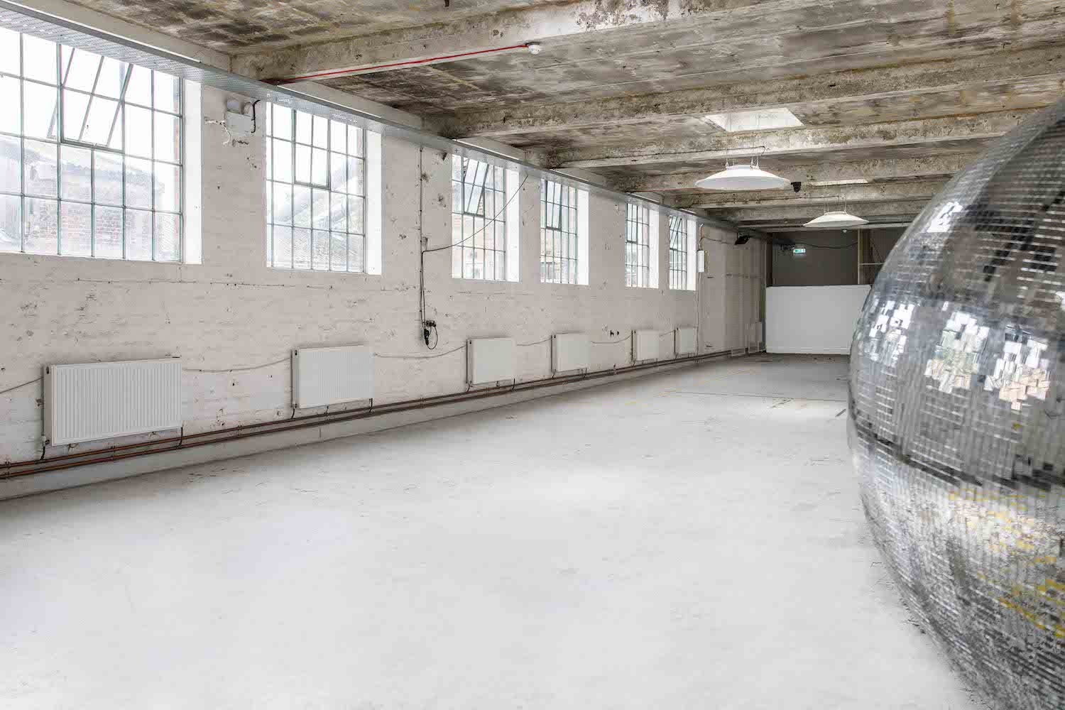 Spacious Electrowerkz penthouse with high ceilings, perfect for events and celebrations.