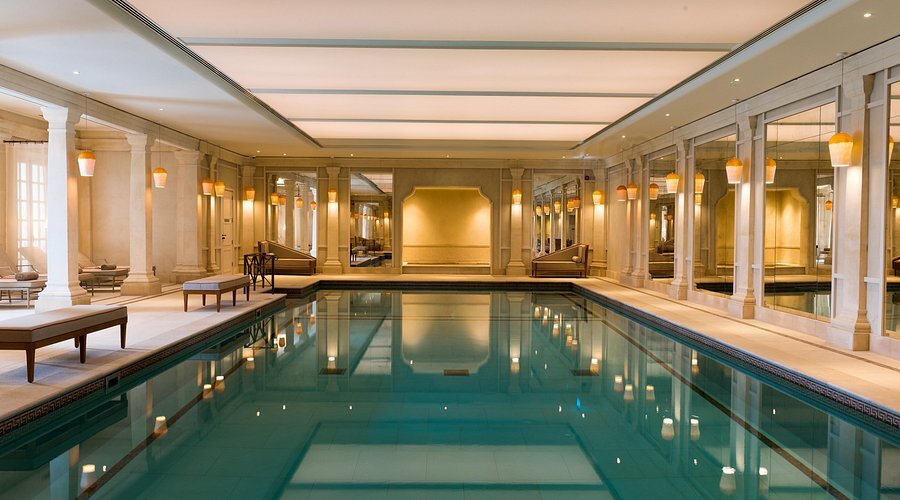 Elegant indoor pool at Cliveden House for upscale events and wellness retreats.