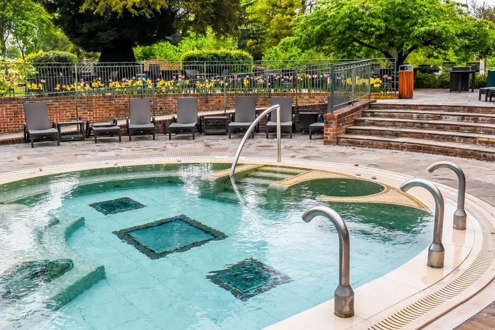 Tranquil spa area at Four Seasons Hampshire, ideal for wellness retreats and corporate events.