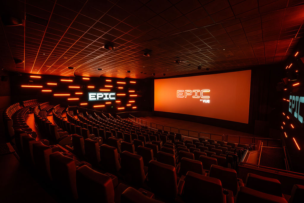 Vue Nottingham auditorium with fixed seating for corporate events and product launches.