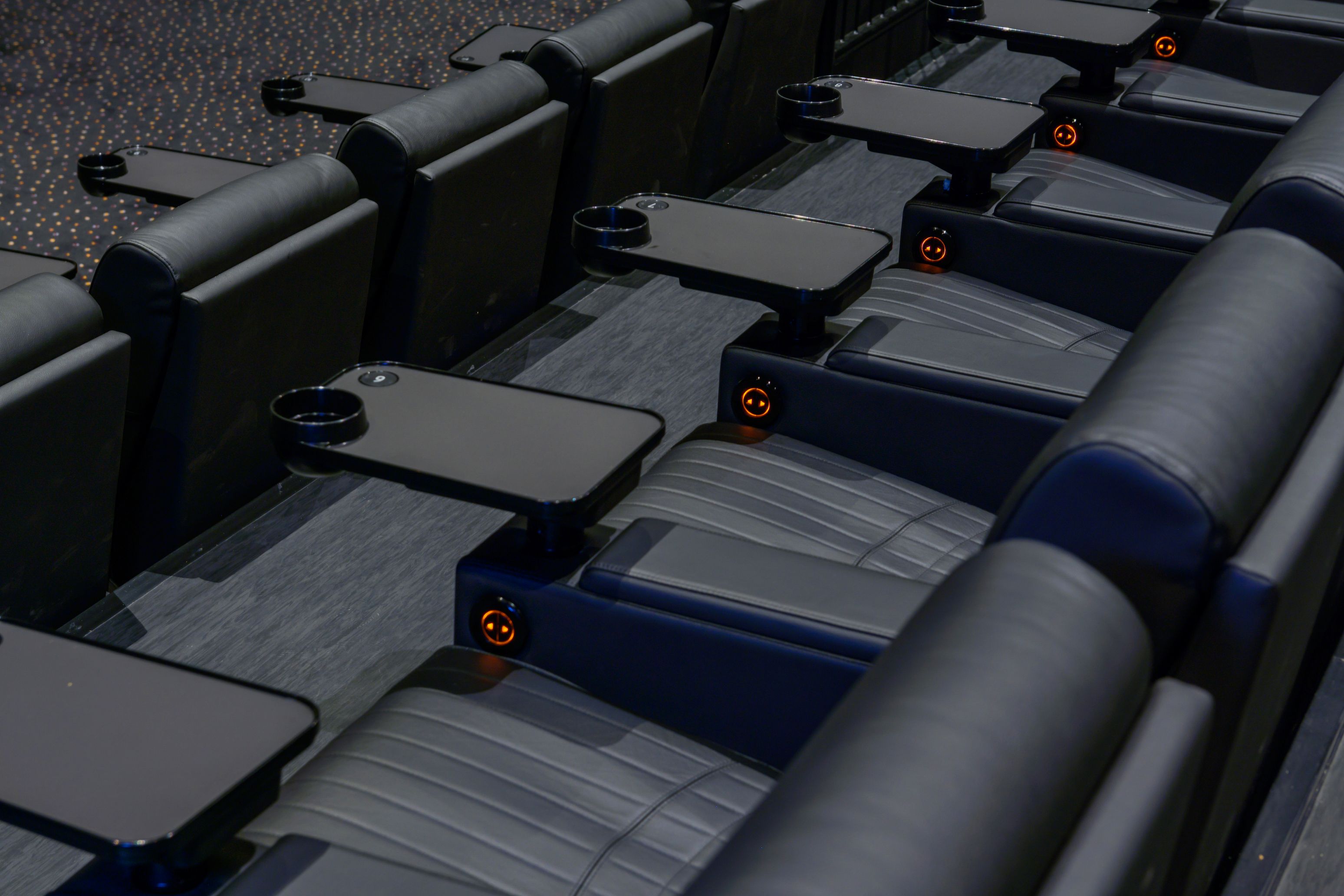 Vue Edinburgh cinema screen with ergonomic tiered seating for corporate training and private events.