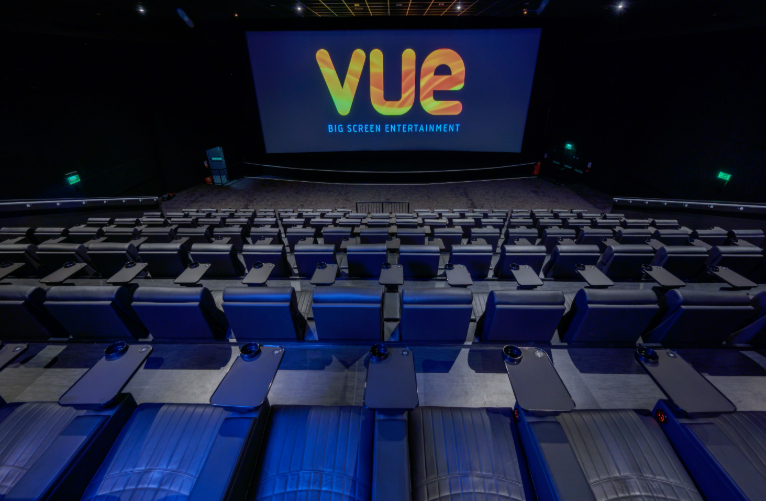 Vue Edinburgh cinema theater with stadium seating for corporate events and product launches.