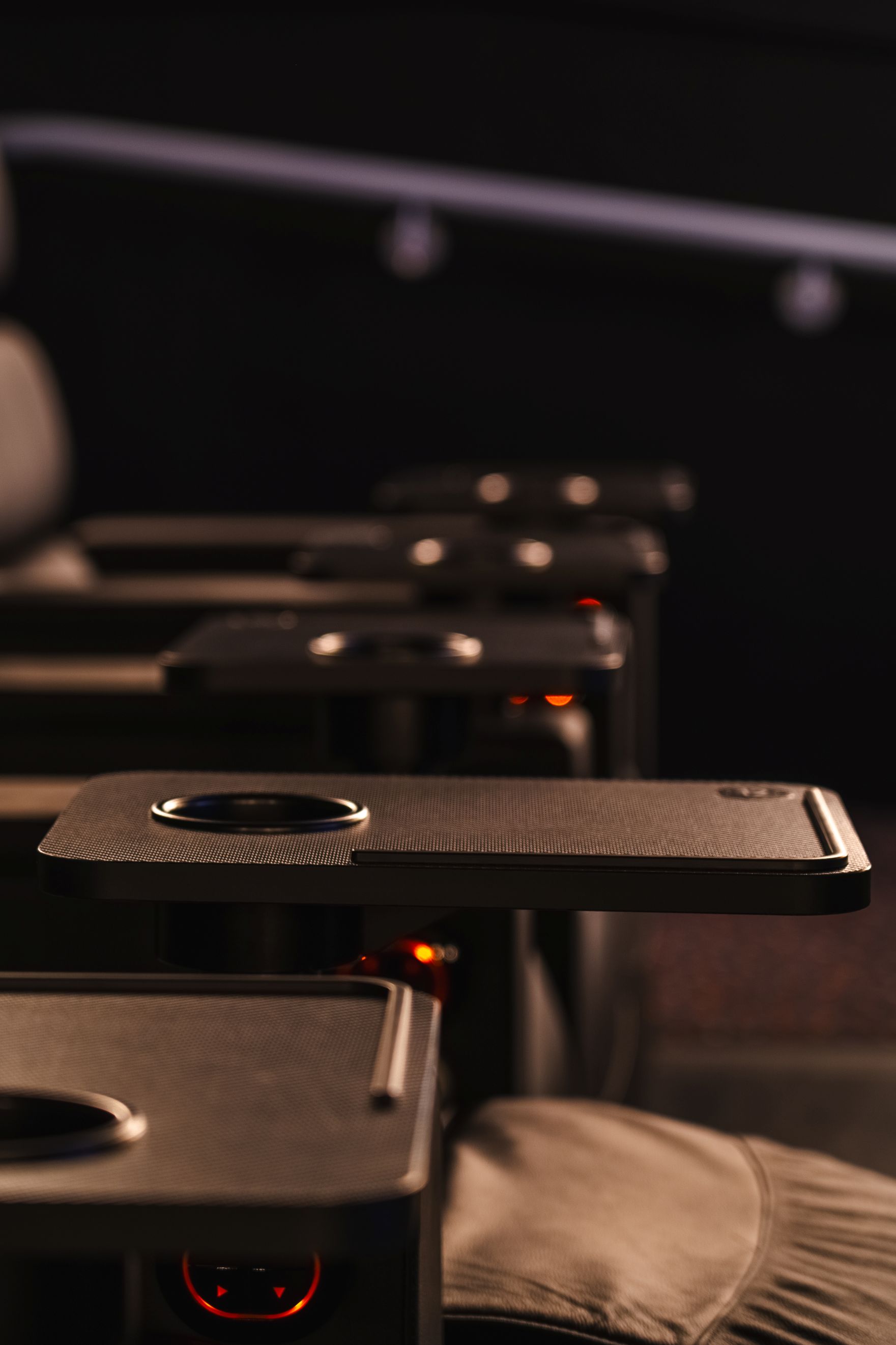 Luxury Vue Poole cinema auditorium with tablet seating for corporate events and film screenings.