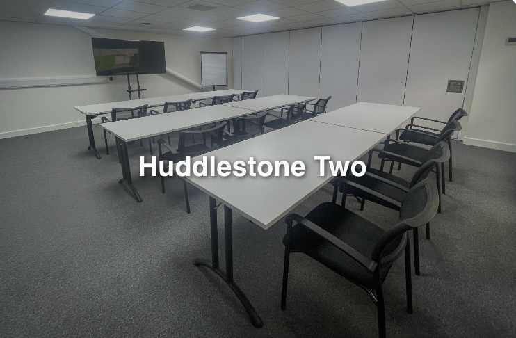 Versatile meeting room "Huddlestone Two" in Sentinel House, ideal for training sessions.