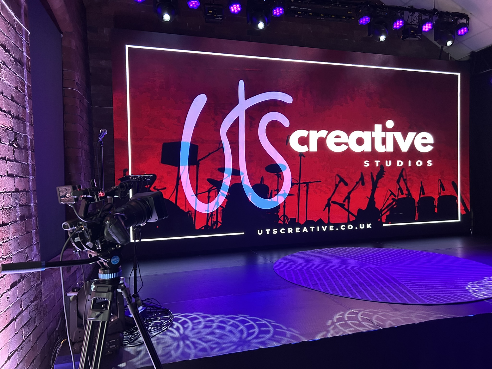 UTS Creative Studios LED wall for professional virtual and hybrid event production.