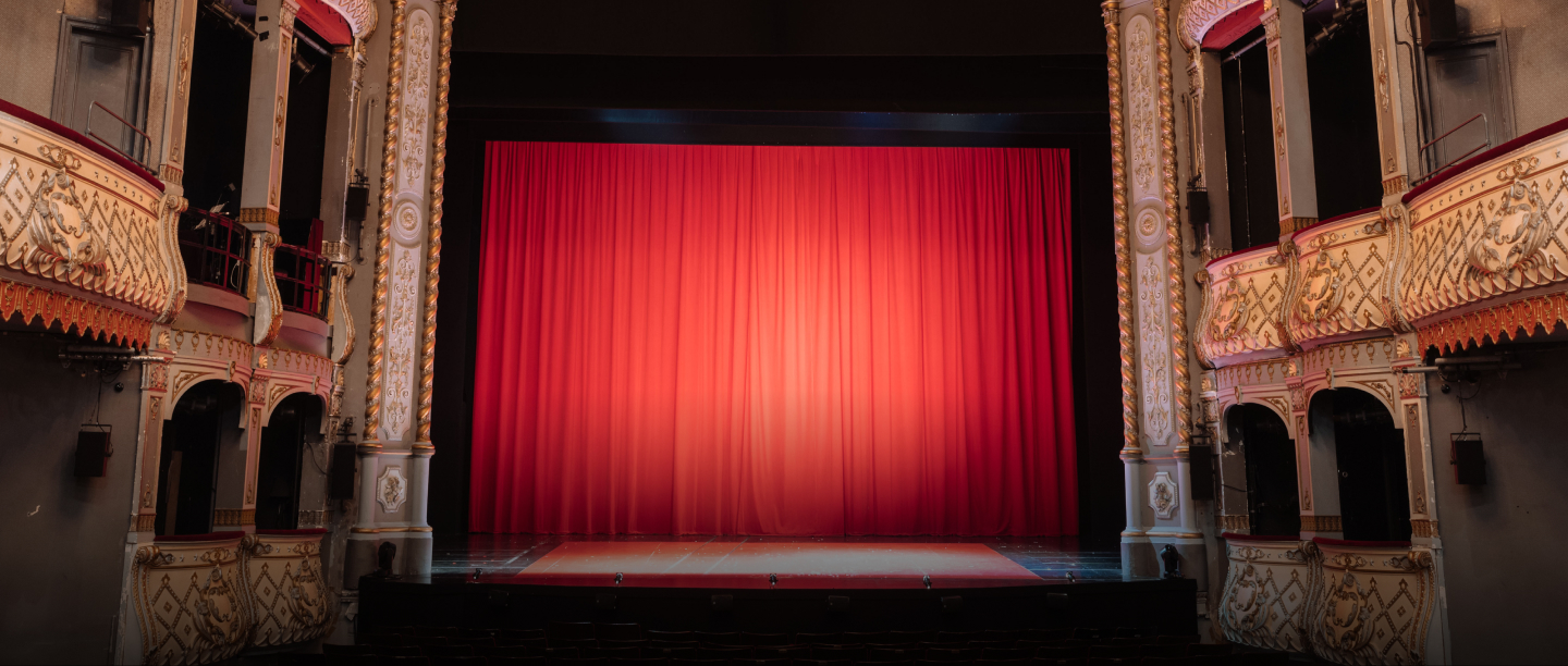 The Old Vic theatre stage for grand product launches and award ceremonies.