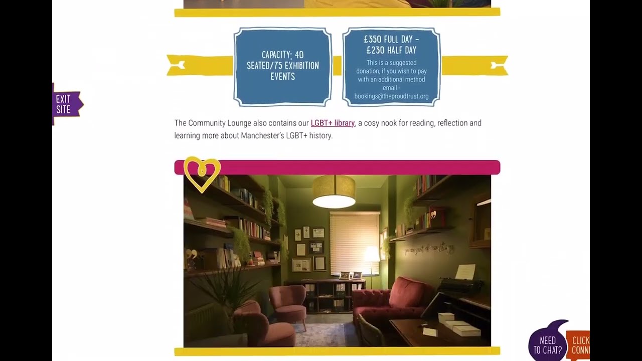 Visit The Proud Place- Manchester's LGBT+ Community Centre