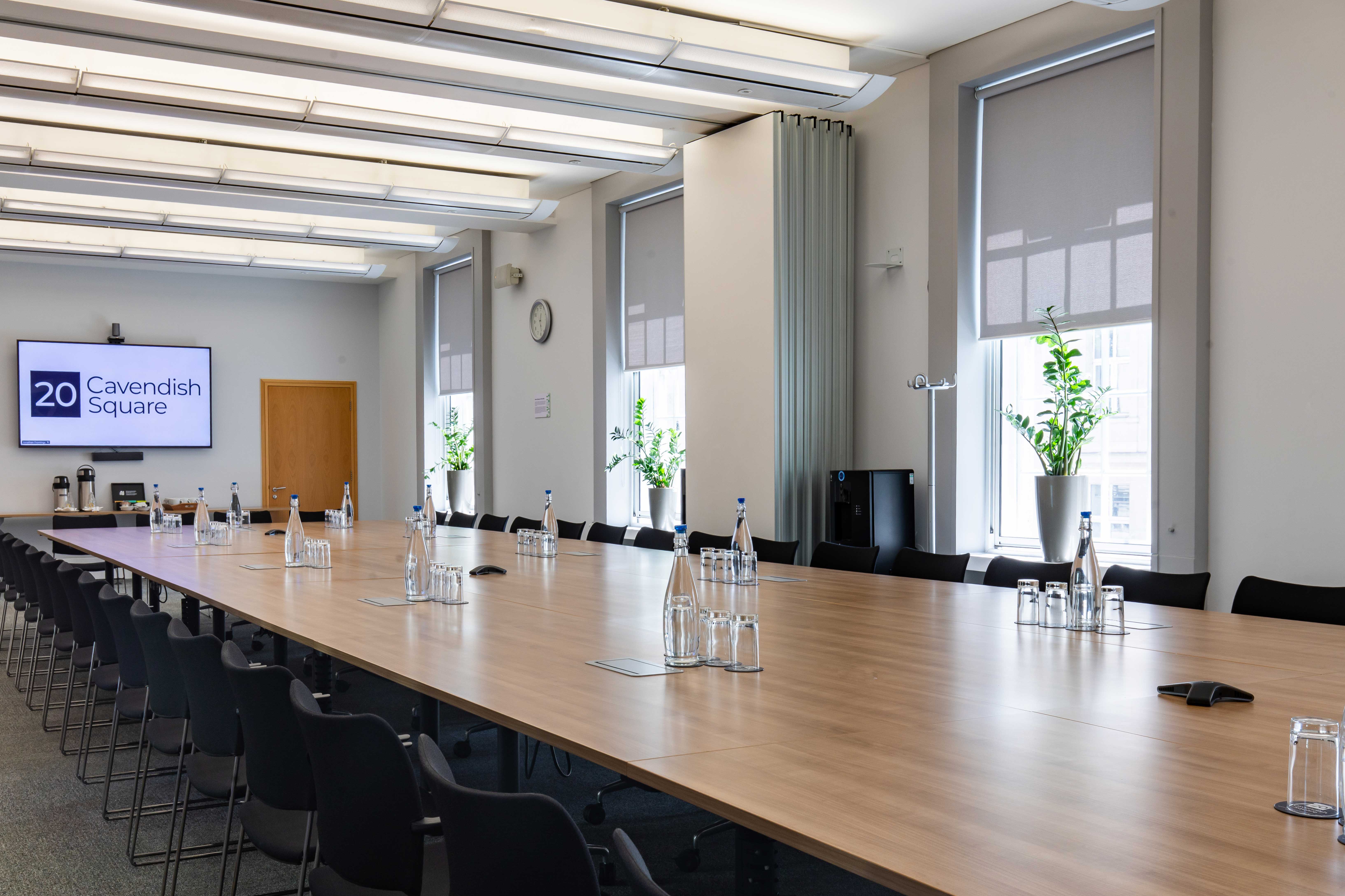 Professional meeting room at Cavendish Square, ideal for corporate events and discussions.