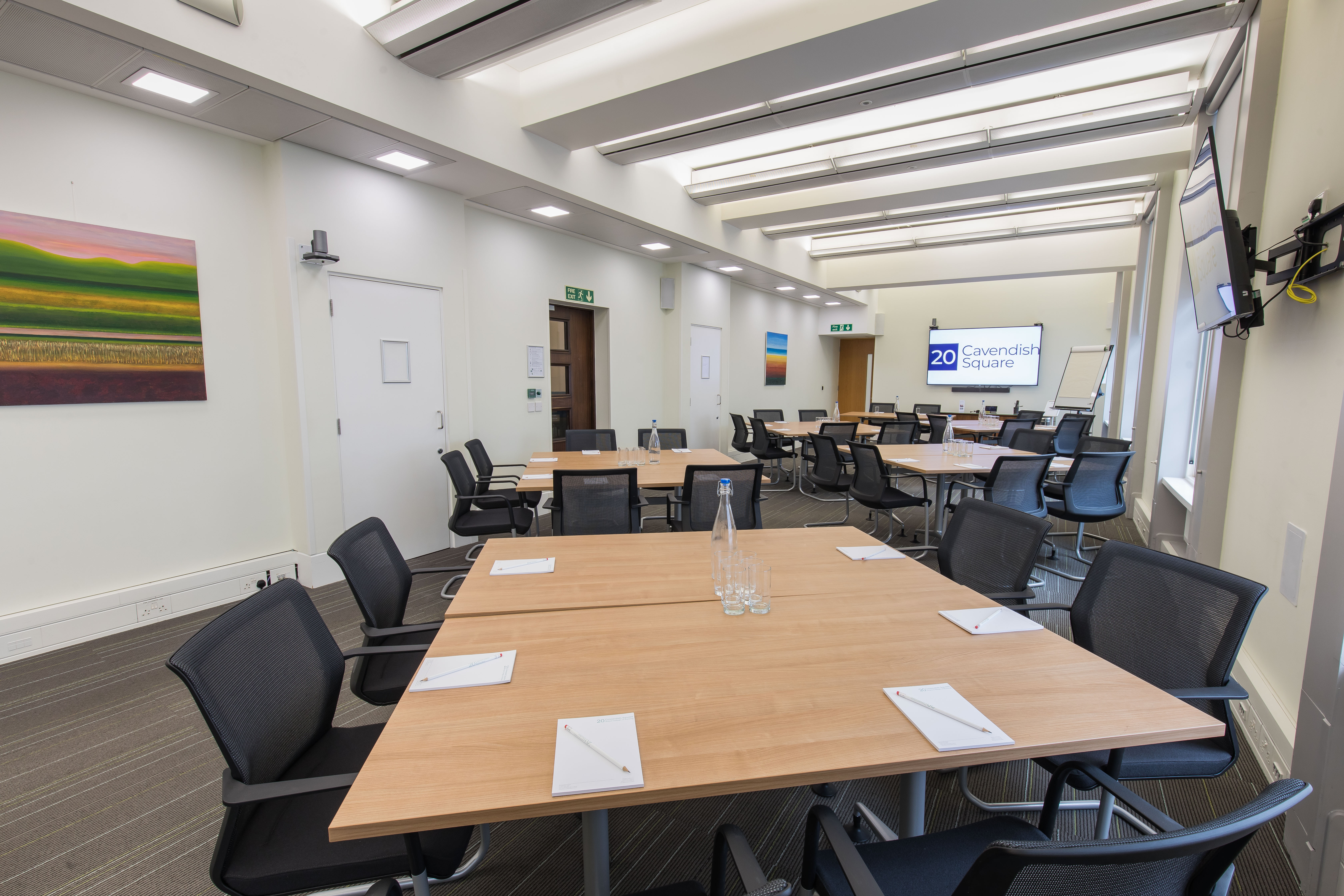 Peggy Nuttall in a modern meeting space, ideal for flexible workshops and collaboration.