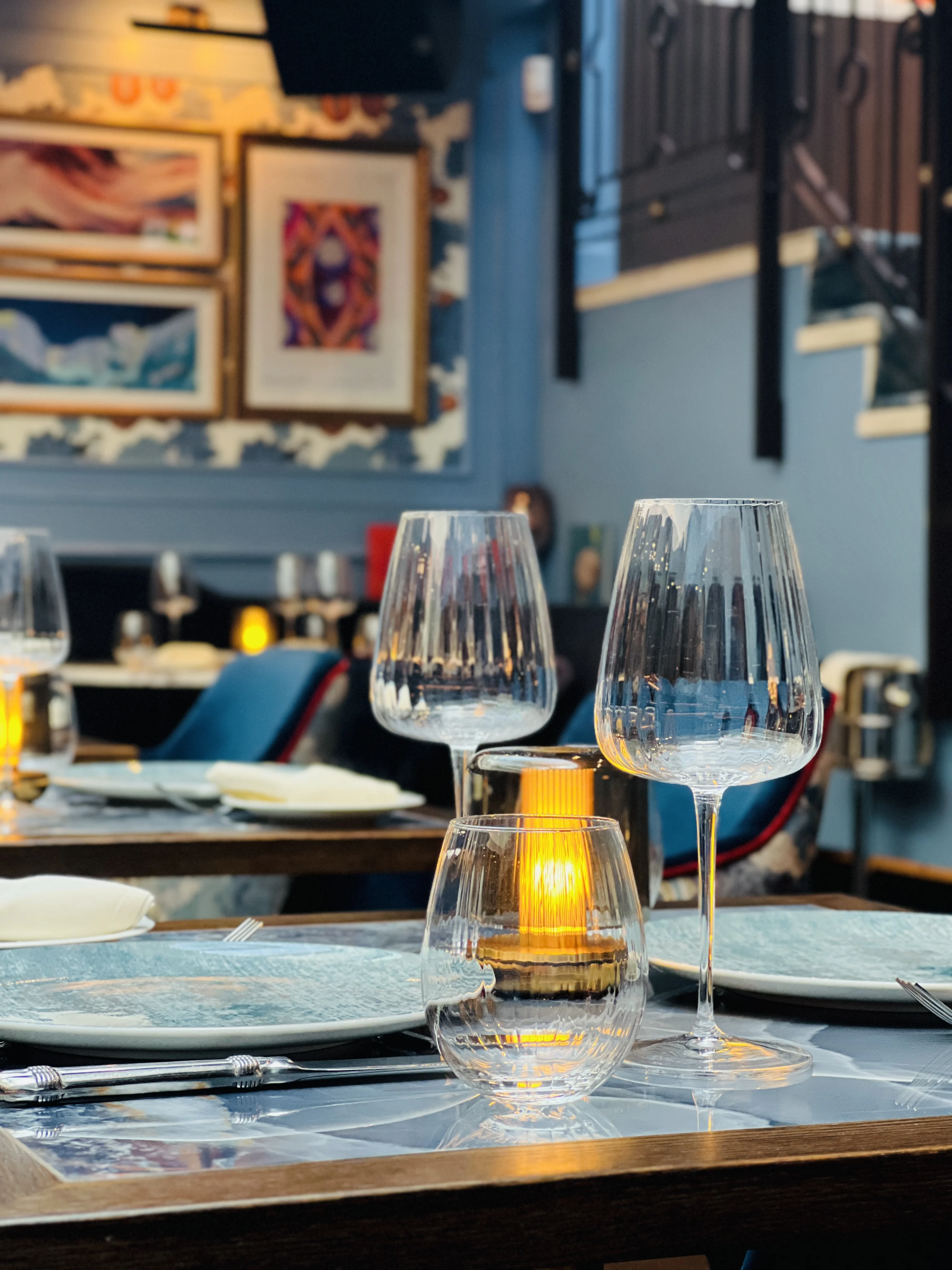 Luxury private dining setup at VATAVARAN with elegant table settings for exclusive event hosting.