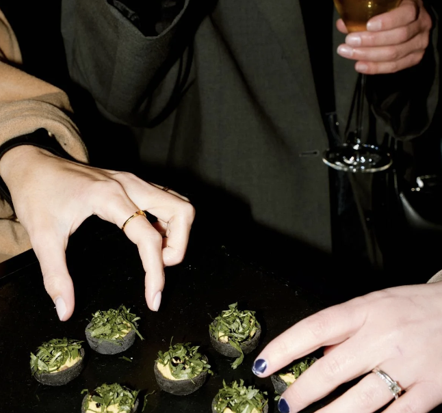 Whole venue hire at Yuletide Bar featuring unique bite-sized culinary experiences.