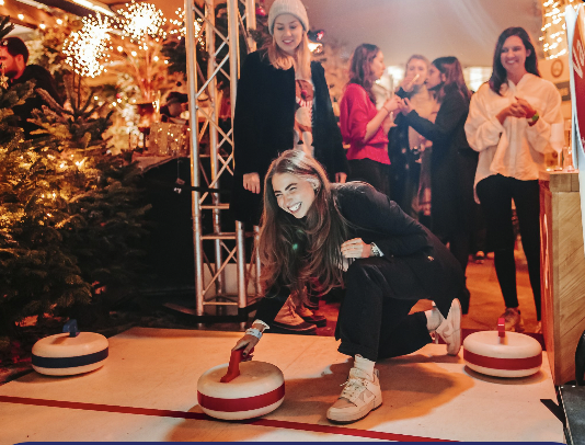 Exclusive Venue Hire at The Curling Club, lively decor for social or corporate events.