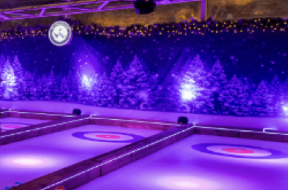 Exclusive Venue Hire at The Curling Club, enchanting ice rink perfect for winter events.