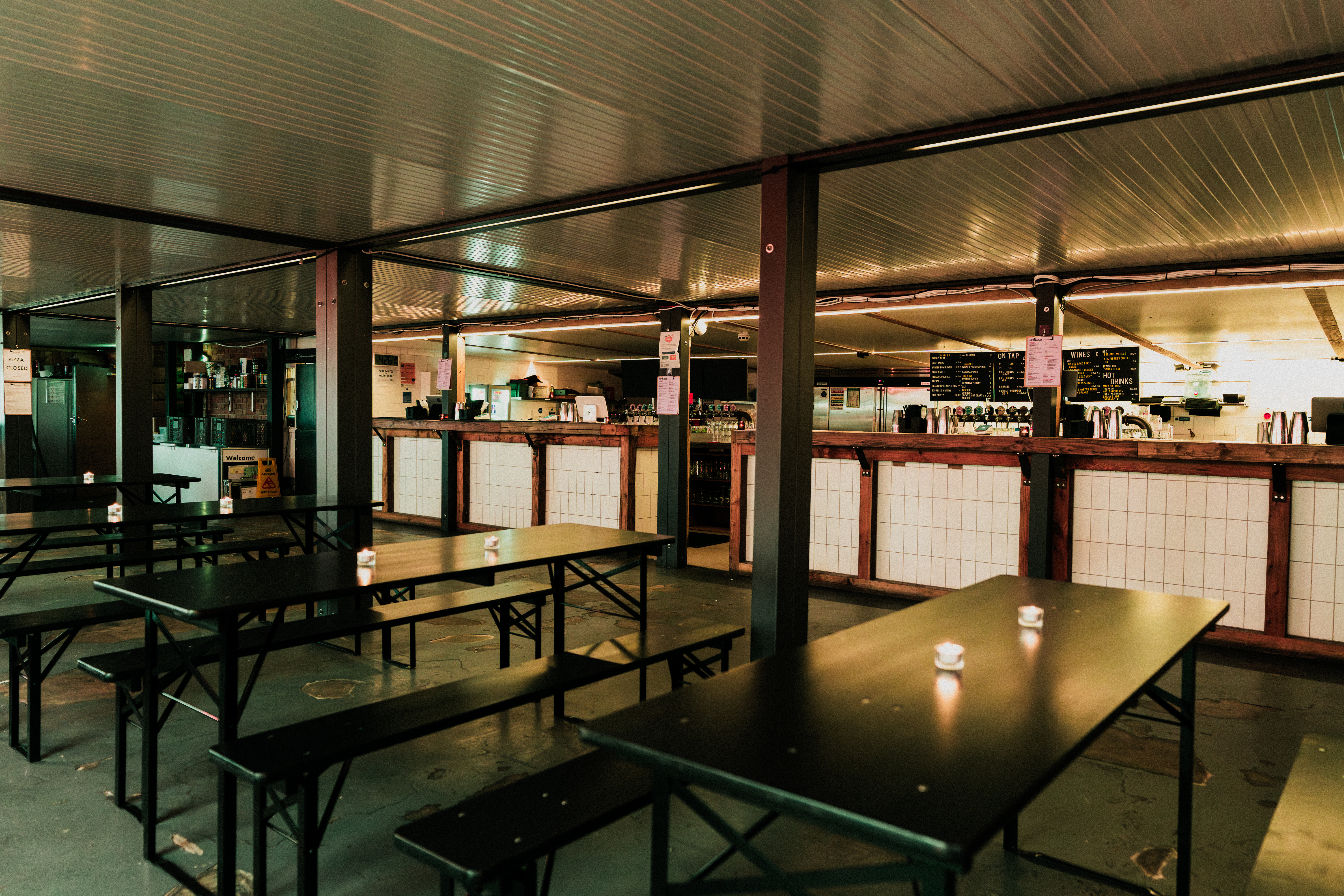 Versatile event space at Netil360 Rooftop with modern design for gatherings and meetings.