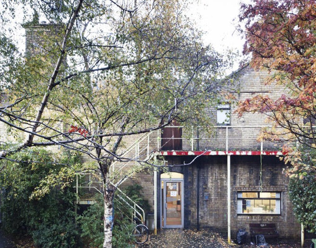 Rustic NICOLA Arts studio with industrial charm for unique events and creative gatherings.