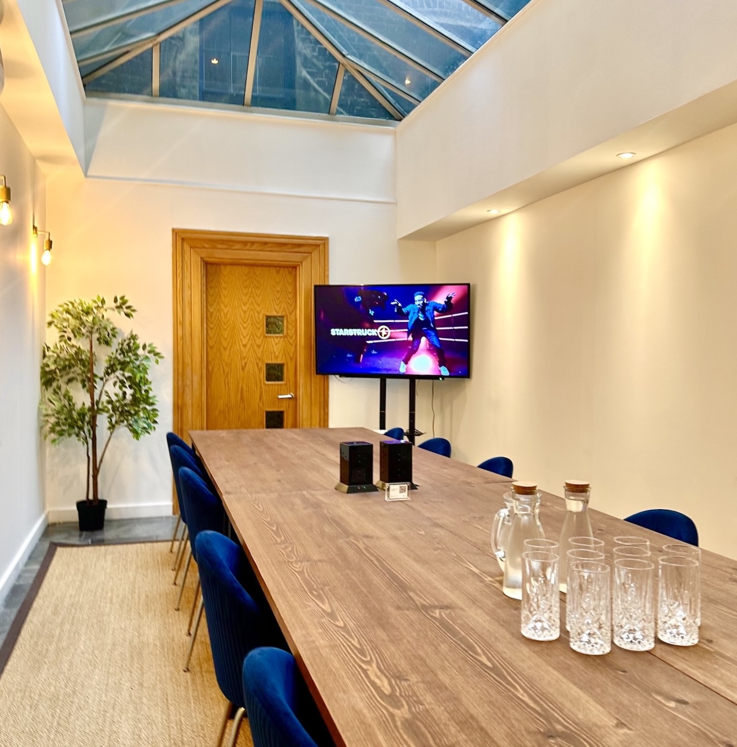 Sleek meeting room at Starstruck HQ, perfect for team workshops and brainstorming sessions.