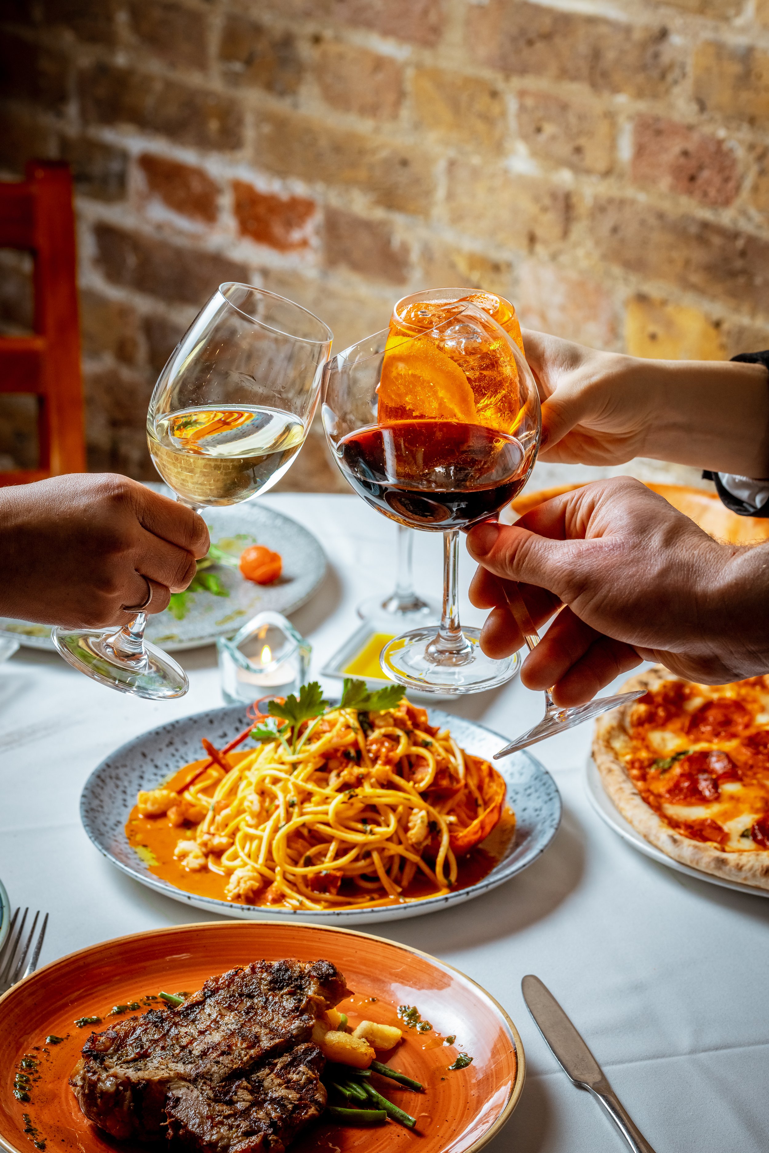 Lively banquet hall at Sarracino Restaurant, perfect for networking and celebrations.