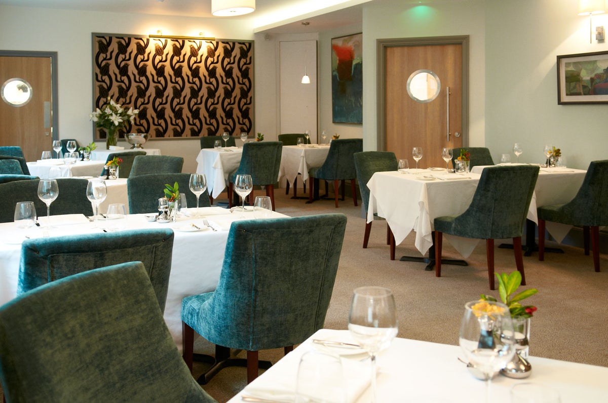 Sophisticated Assembly Room at The Salutation Inn, elegant dining for upscale events.