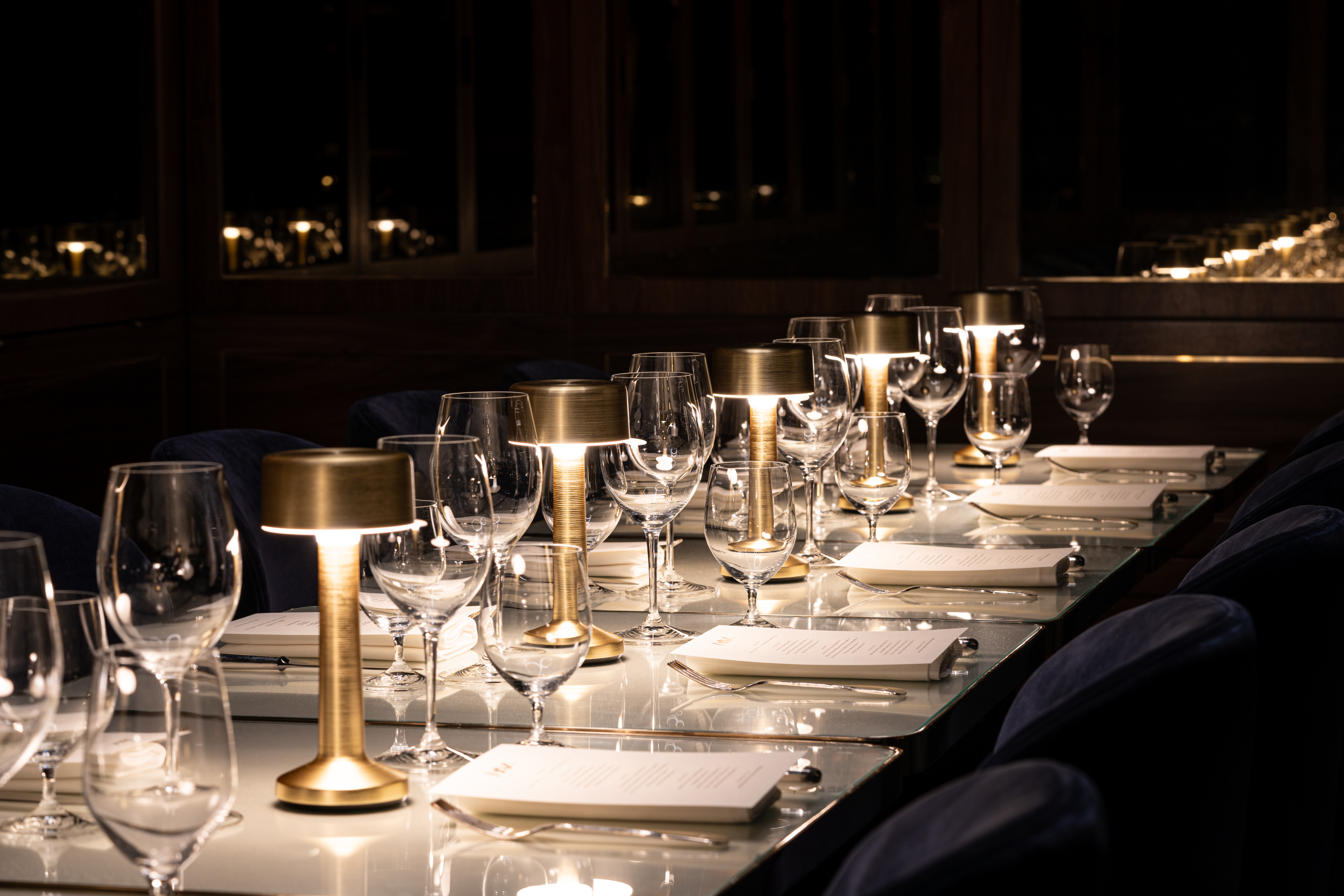 Elegant Birdcage Private Dining Room at MAYA Manchester for corporate events and meetings.