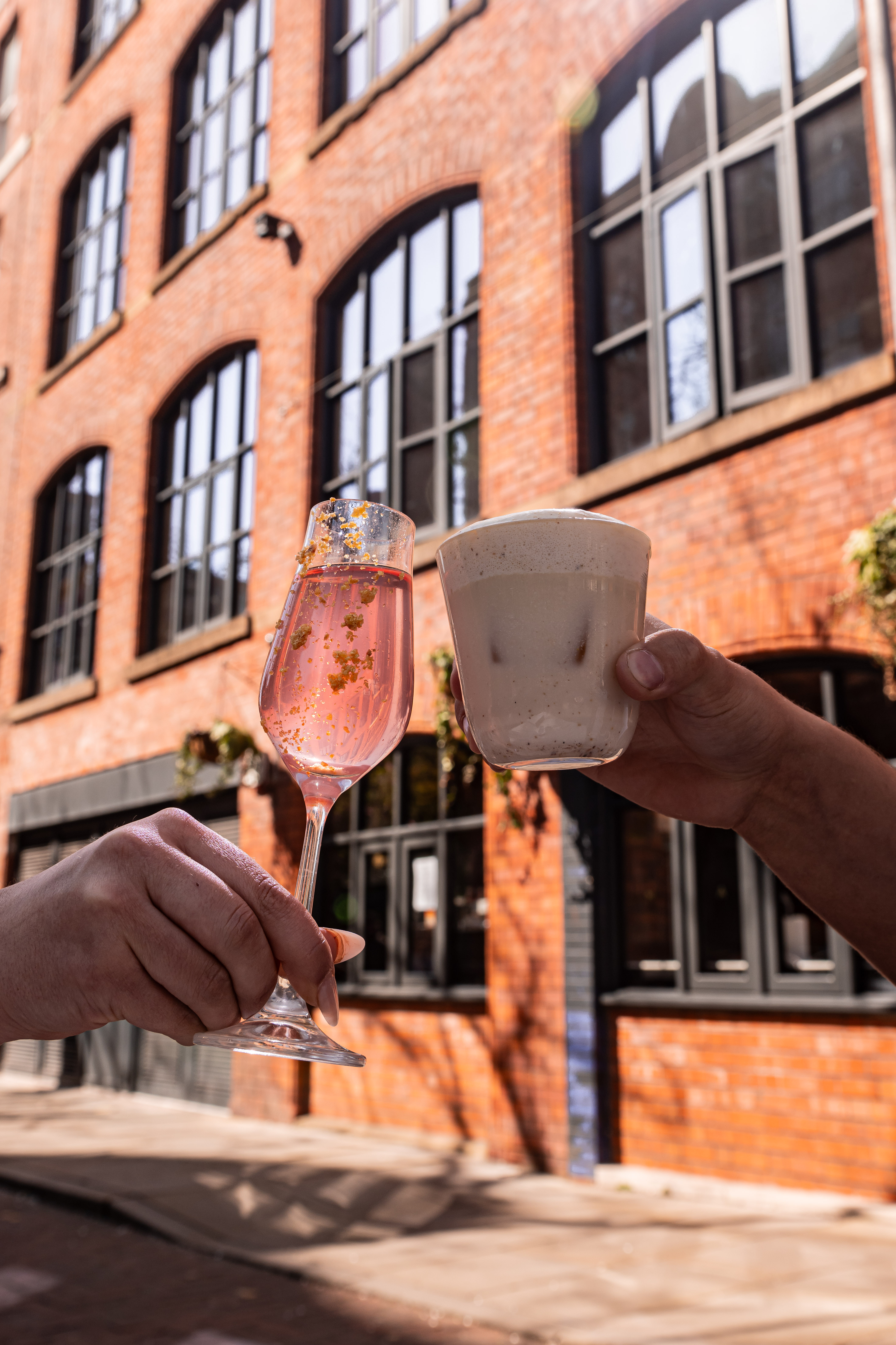 Celebratory drinks at Bistro Bar, MAYA Manchester, perfect for networking events.