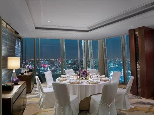 Elegant Yi Room dining setup at Shangri-La The Shard for corporate events and dinners.