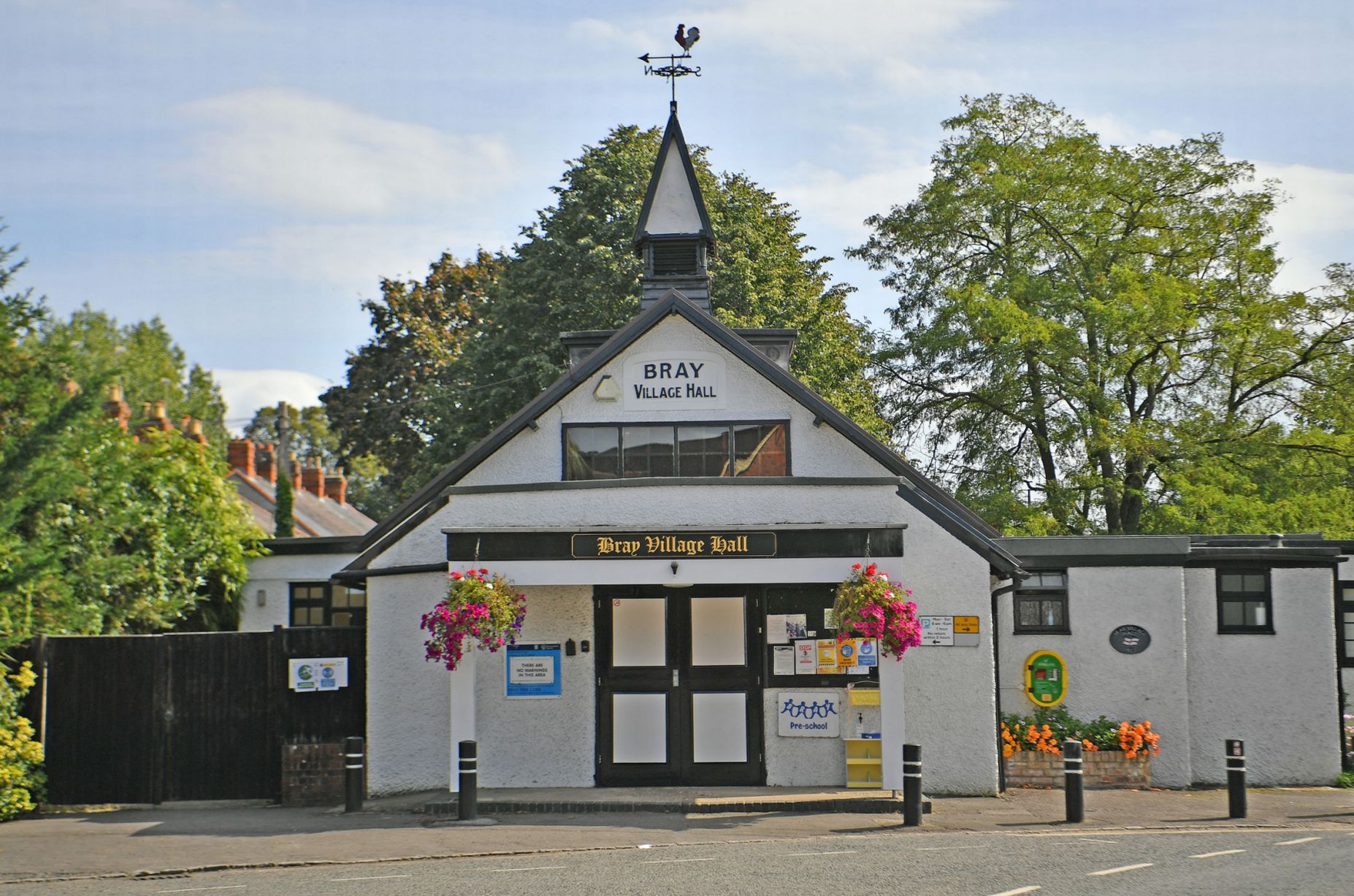 Bray Village Hall: charming venue with quaint architecture for community events and gatherings.