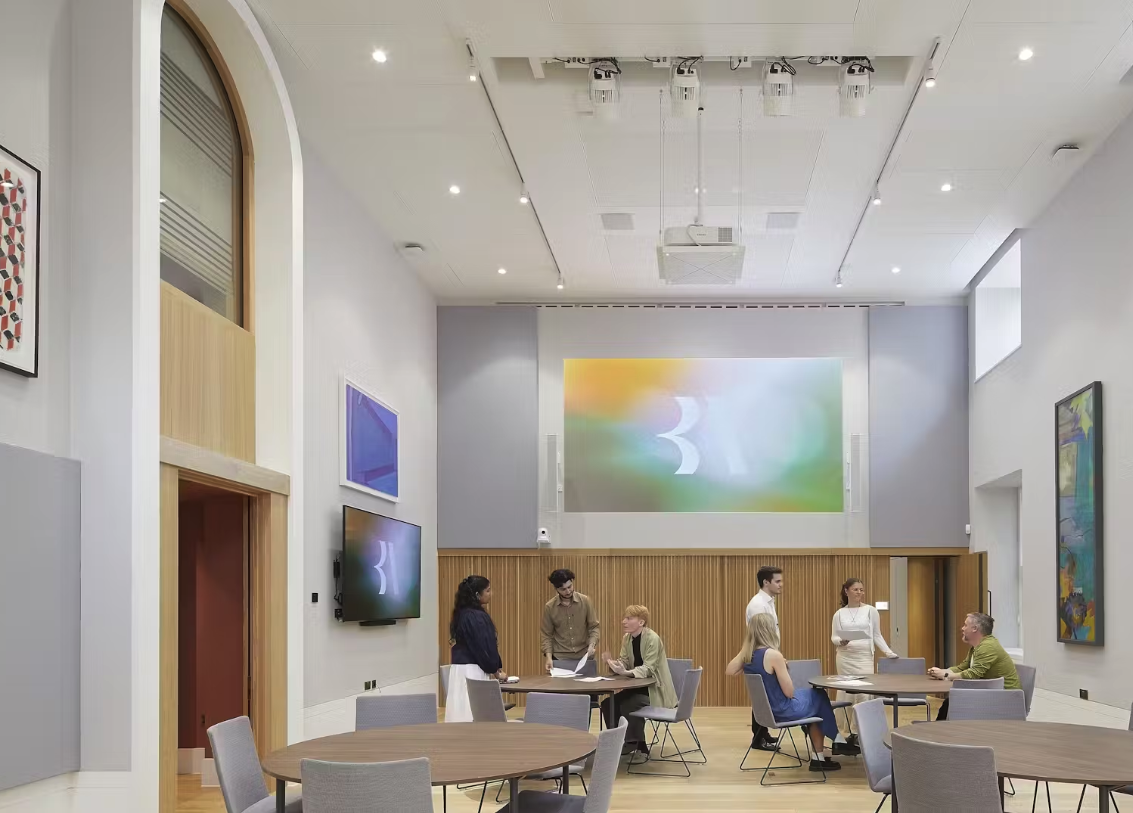 Lecture Room at Carlton House Terrace with modern decor, ideal for meetings and events.