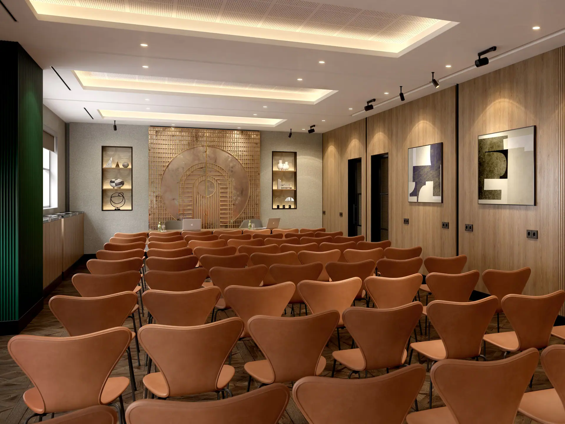 Modern event space in Hyatt Regency London, ideal for workshops and meetings.