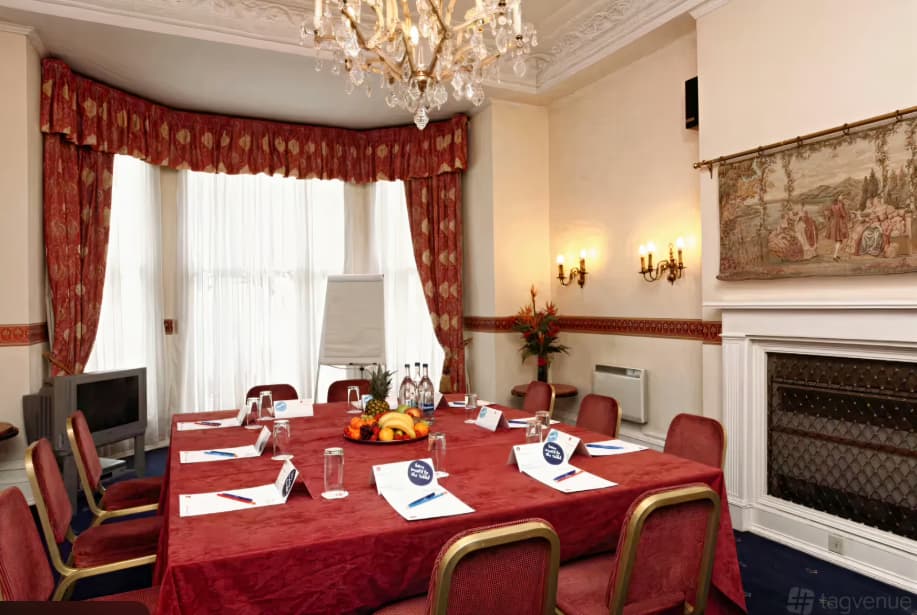 Adamson Suite boardroom: classic meeting space setup for historic venue corporate events.