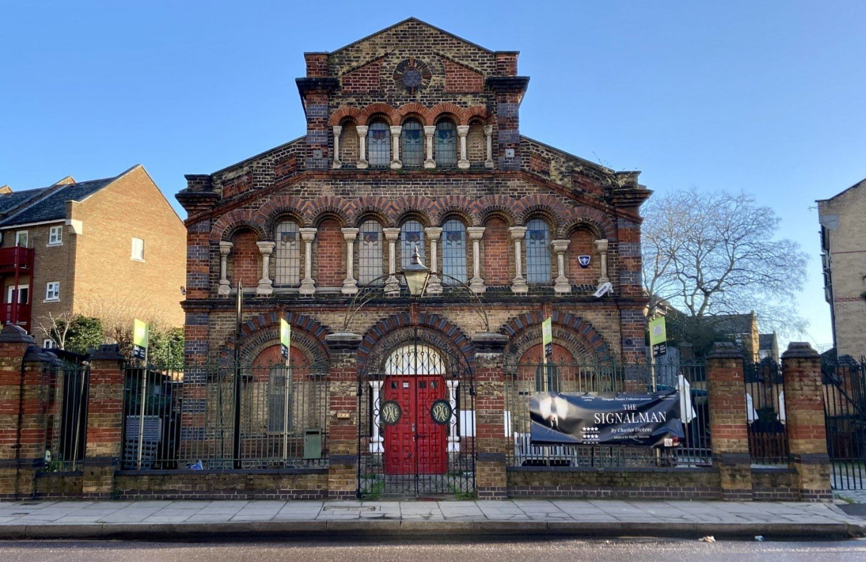 Historic venue with intricate brickwork, perfect for conferences and social events.
