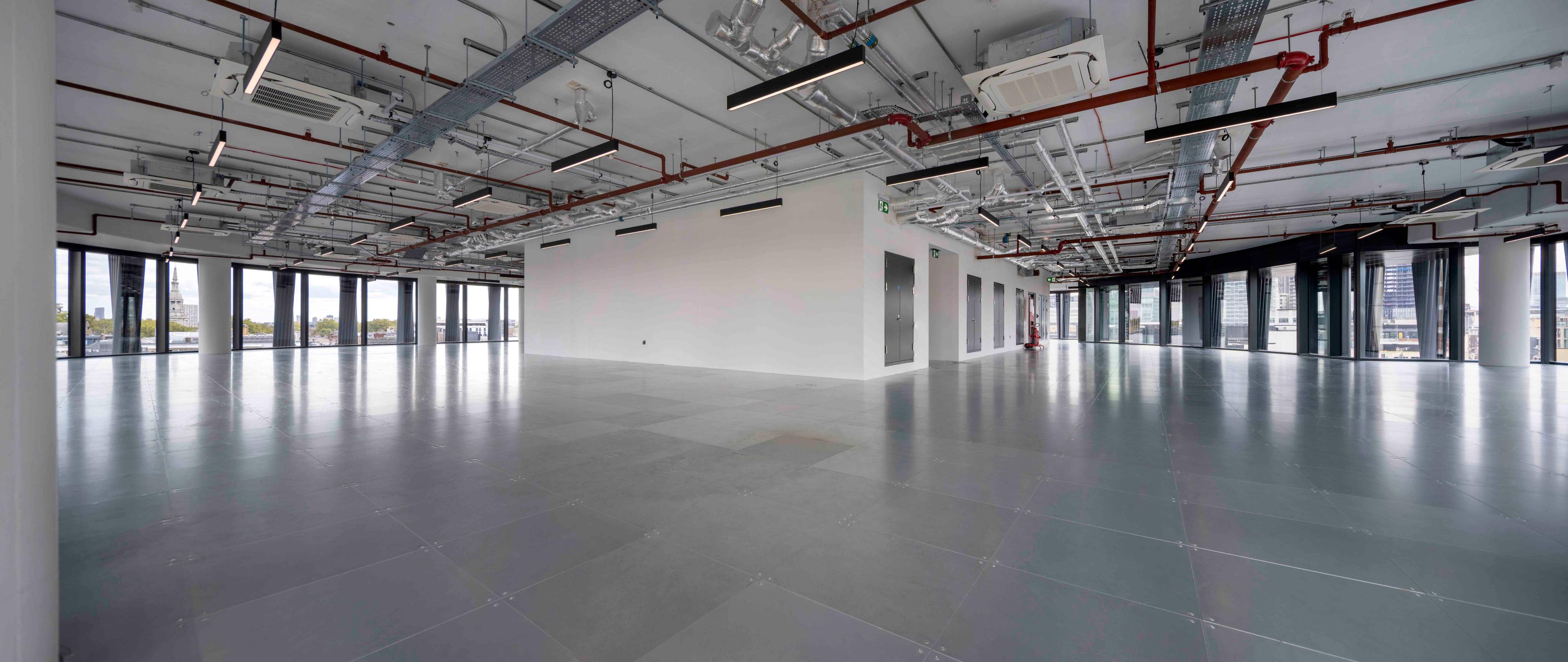 Hoxton event space, raw, natural light, office parties, corporate events