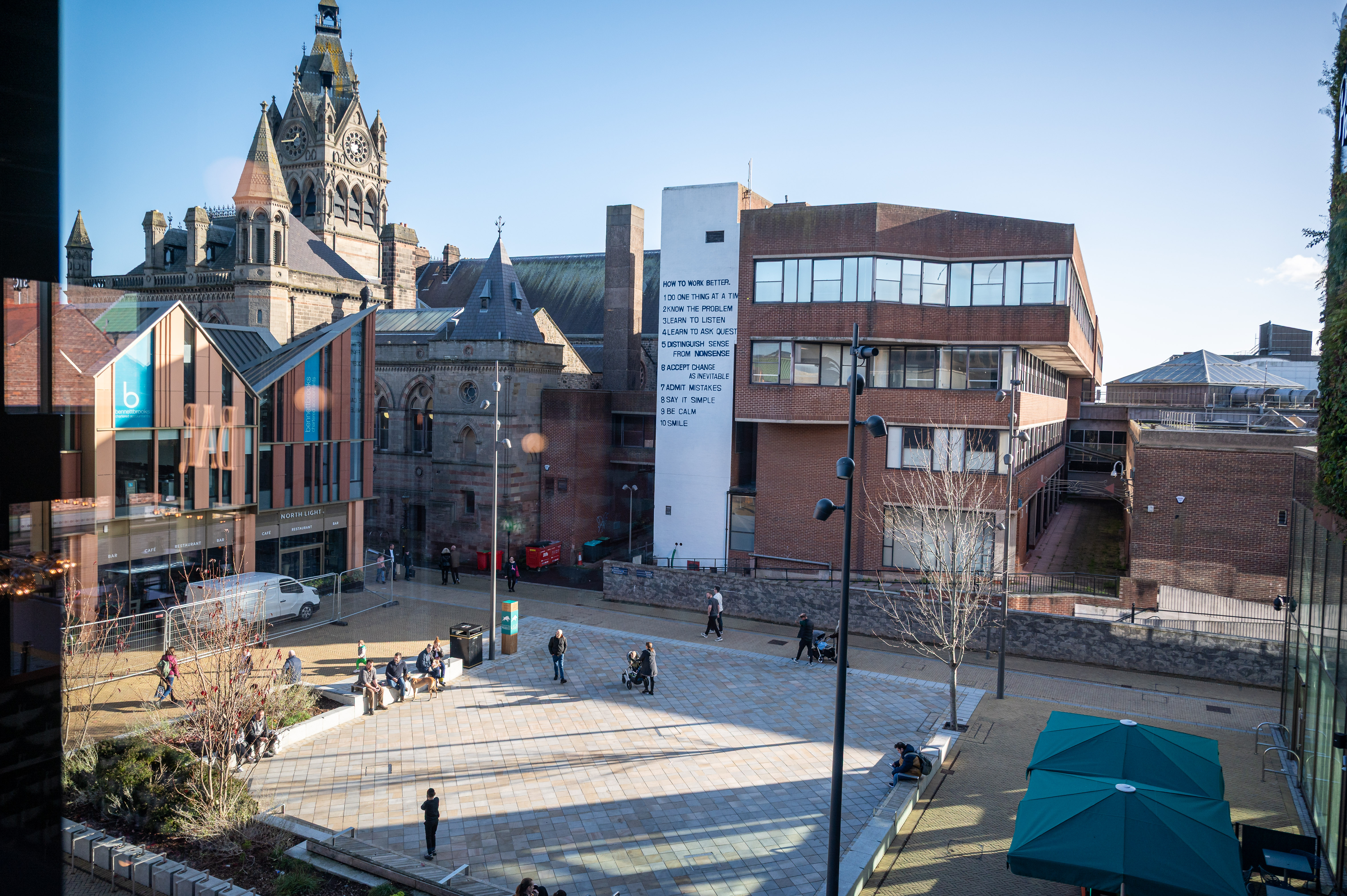 Exchange Square urban plaza venue for outdoor pop-ups and networking events.