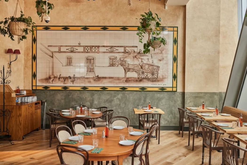 Full Venue Hire at Casa do Frango Victoria, featuring warm wooden tones for events.