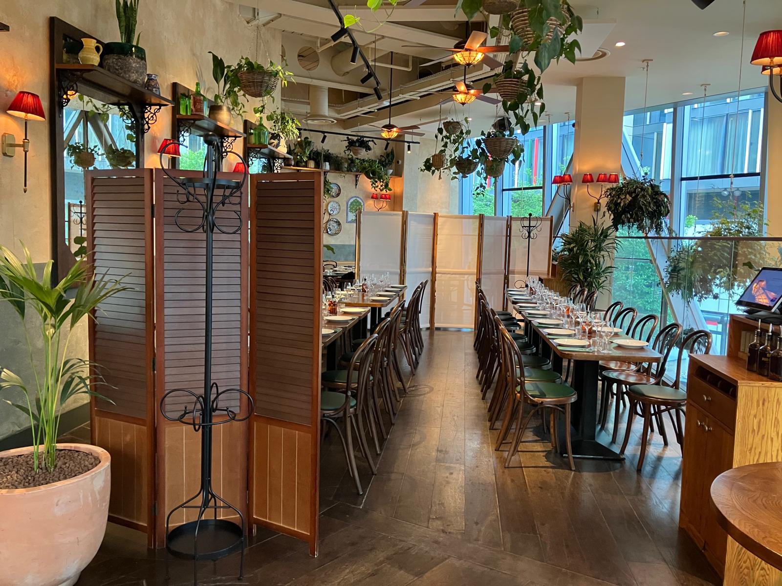 Mezzanine Hire at Casa do Frango Victoria, ideal for corporate dinners and events.