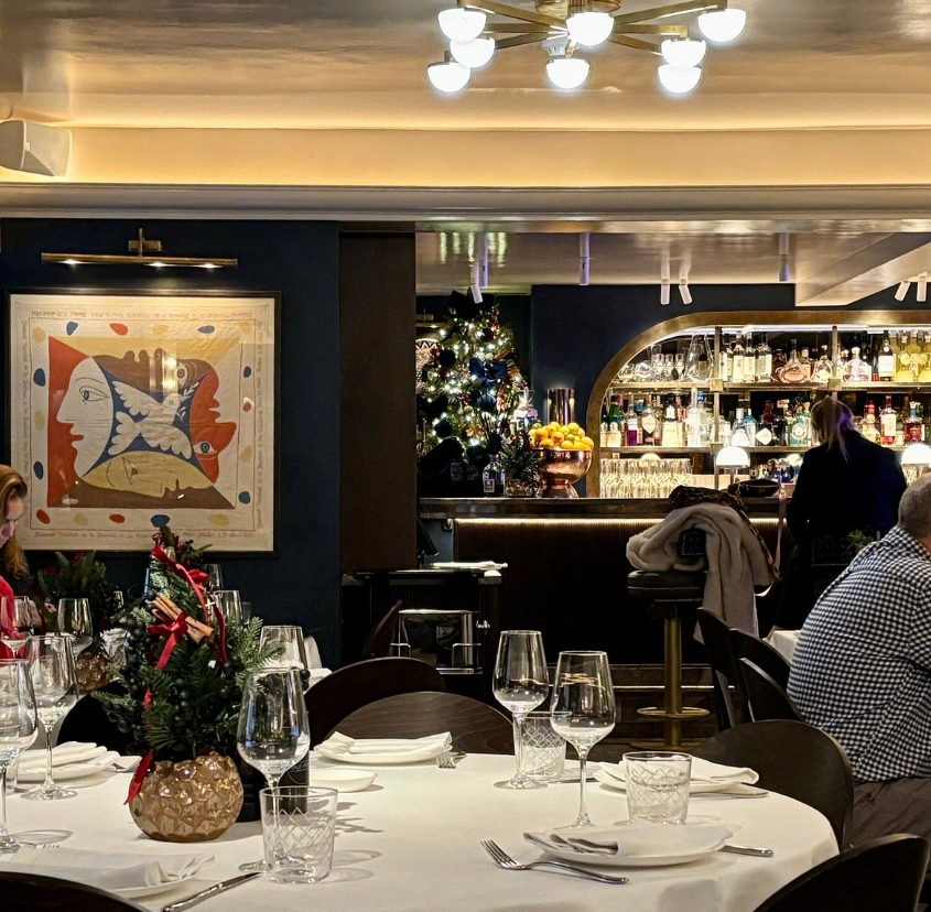 Elegant Sale e Pepe restaurant with modern decor, perfect for upscale private events.