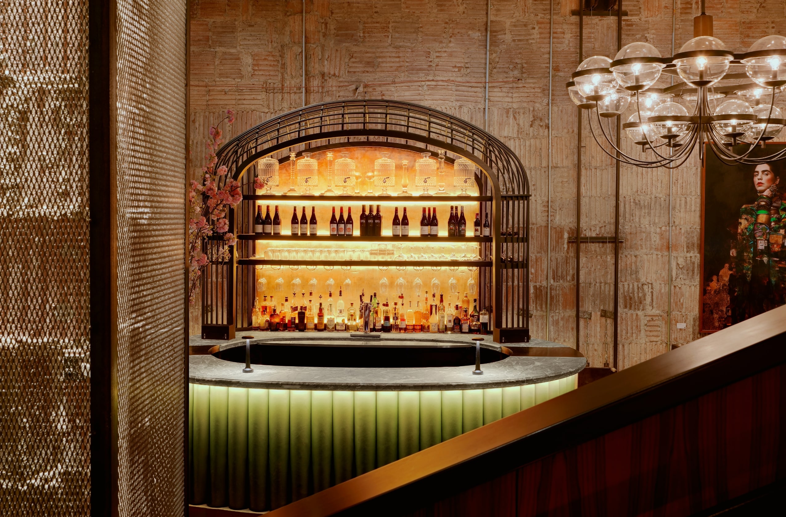 Elegant bar area at District Lounge, NYC - ideal for networking events and socializing.