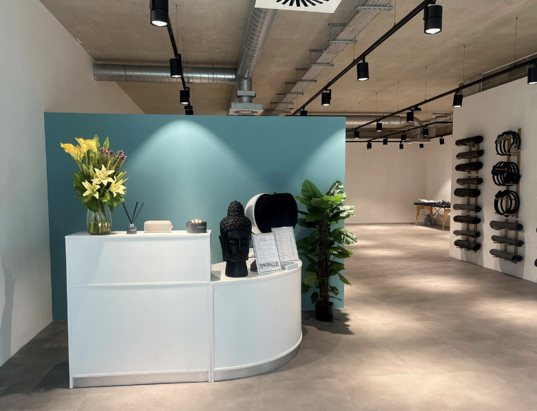 Wellness 360 Fitness Studio event space with modern design, ideal for meetings and workshops.