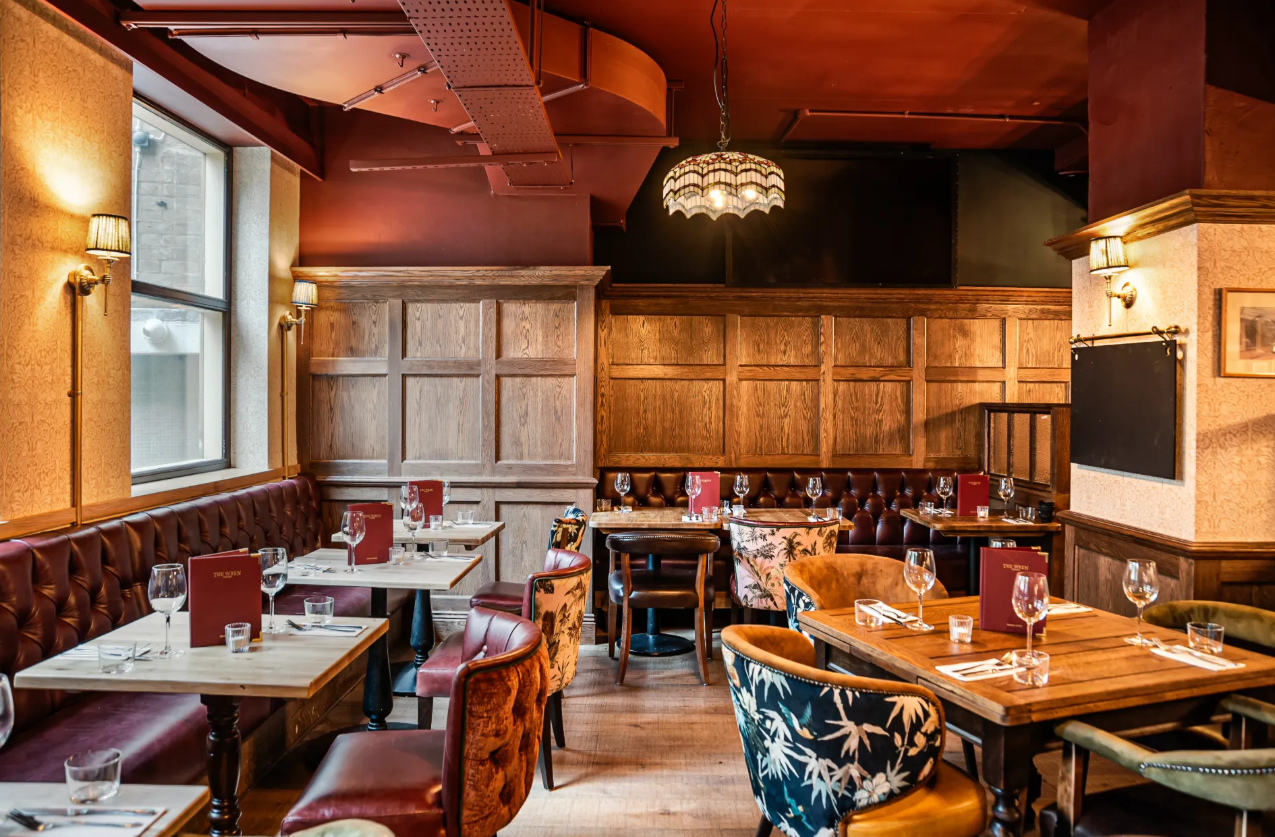 Whole Venue Hire at St John's Tavern, inviting restaurant space for intimate events.