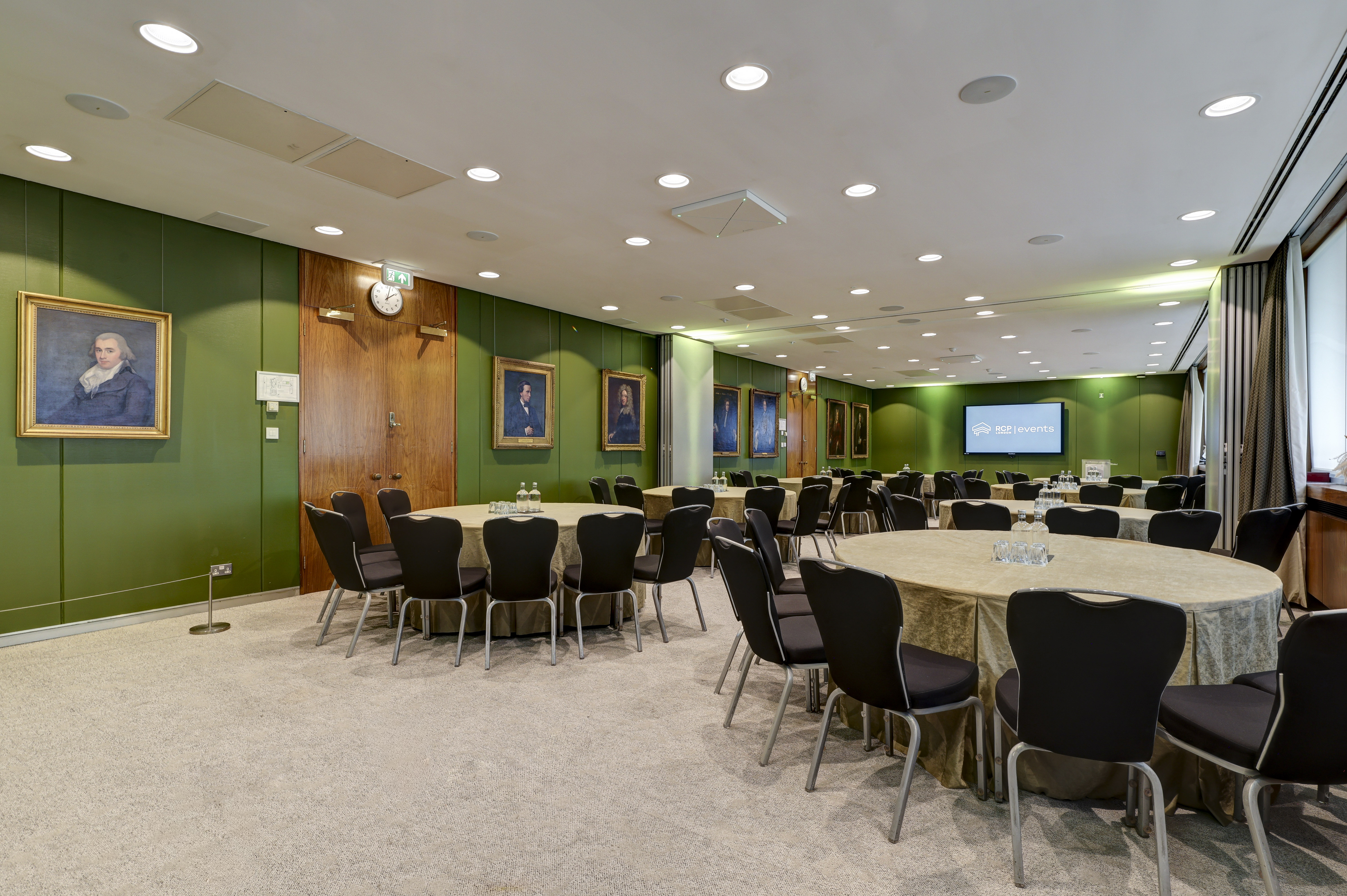 Linacre & Sloane Rooms in RCP London, versatile space for networking and workshops.