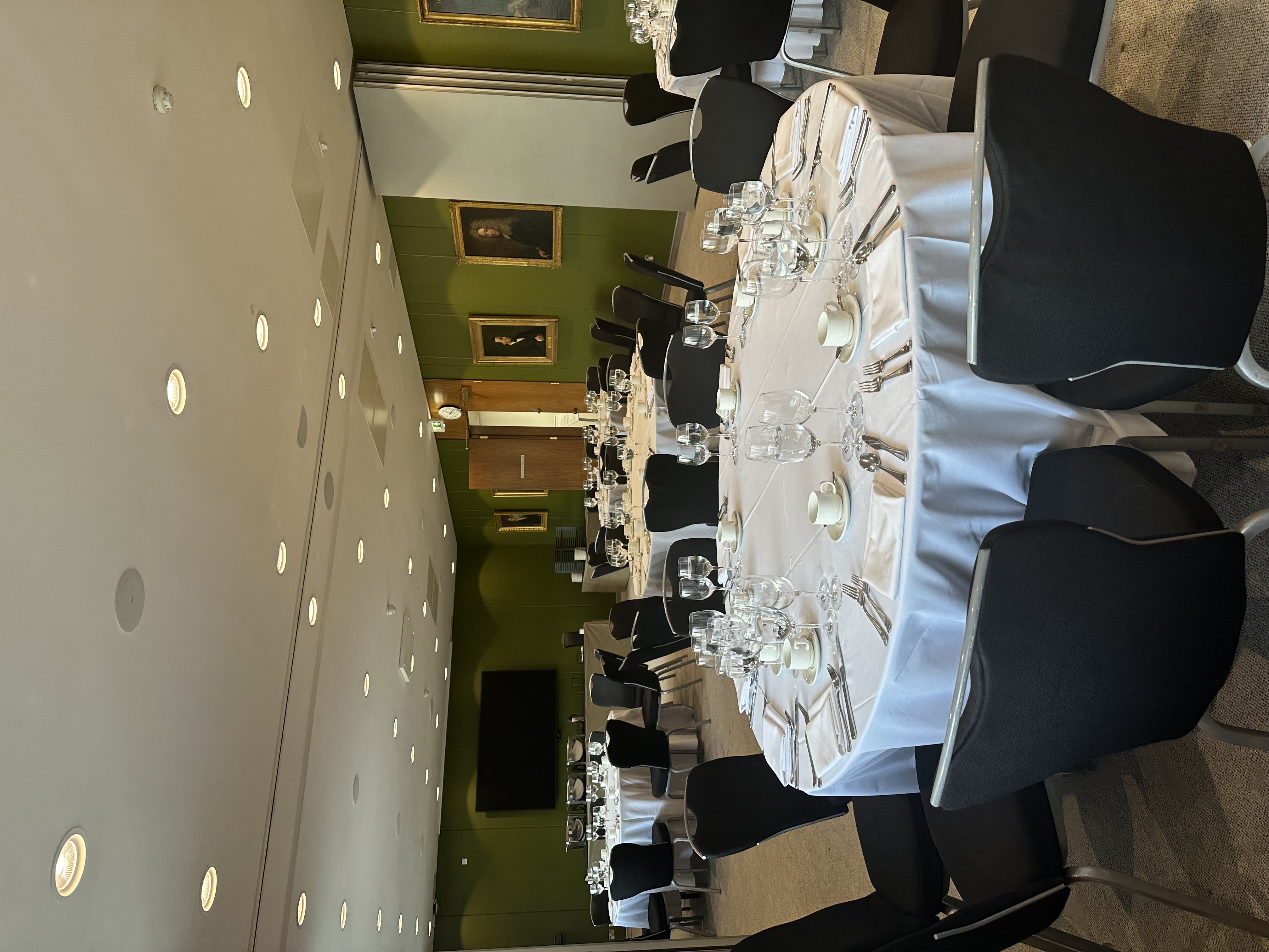Elegant Linacre & Sloane Rooms, RCP London, set for corporate events and gatherings.