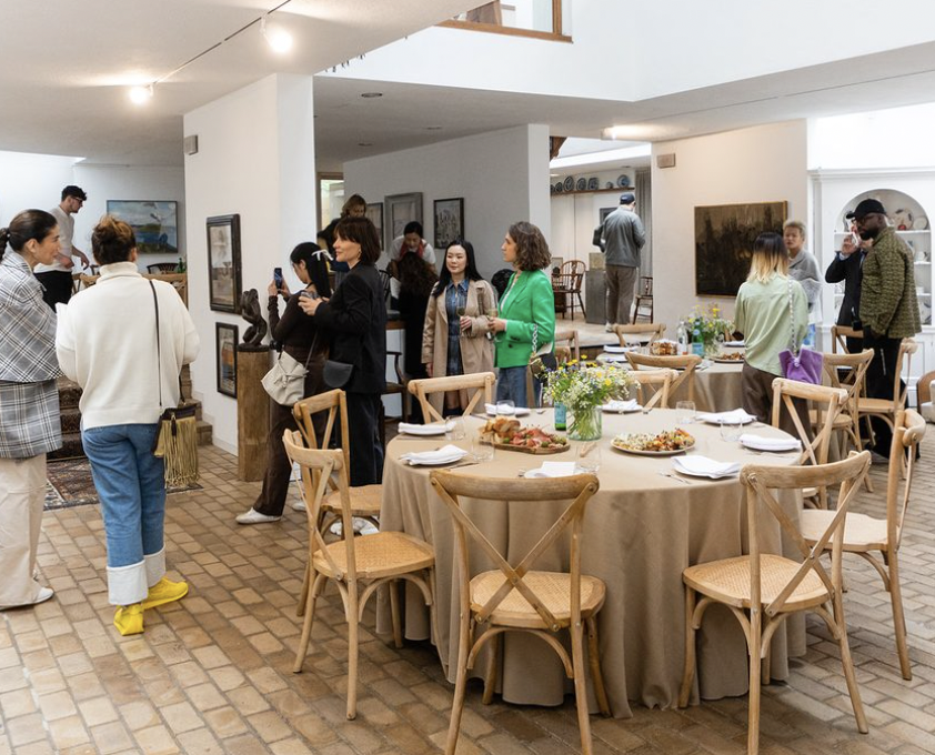 Vibrant networking event at Kettle’s Yard with elegant tables and inviting ambiance.